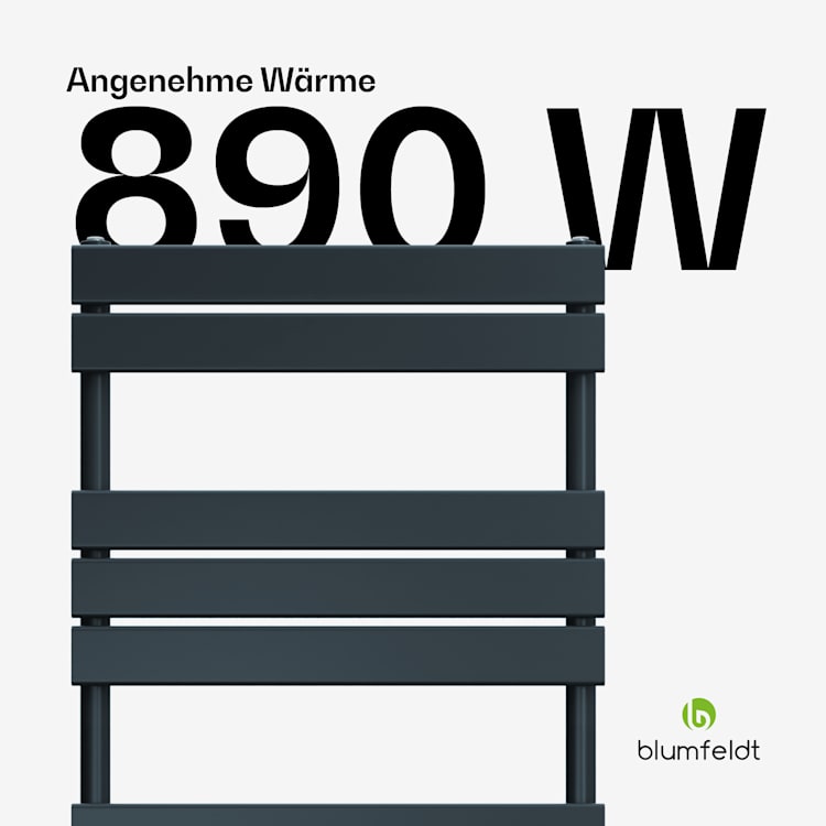 Fairmont Heizkörper | 60 x 180 cm | Wandmontage | Modernes Design | Warmwasserbetrieb 60 x 180 cm | Anthrazit