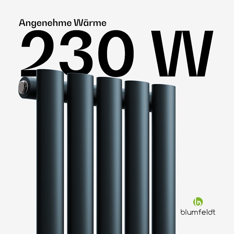 Blumfeldt Tallheo Heizkörper 60x30 230W Single Layer | 60 x 30 cm | Anthrazit