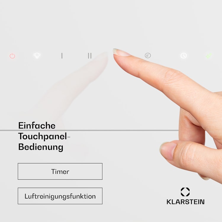 SleekAir Dunstabzugshaube | A+++ | 717 m³/h | Touch | LED | 90 cm 90 cm | Weiß
