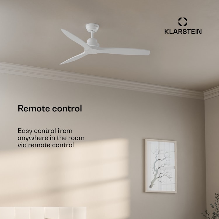 Ventilador de teto Santa Elena 52" | 9.060m³/h | 6 níveis de velocidades | comando de controlo remoto 