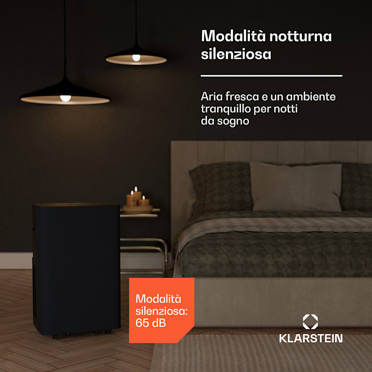 AireLux - Condizionatore portatile | 14.000 BTU | Controllo intelligente | Moderno Grigio scuro
