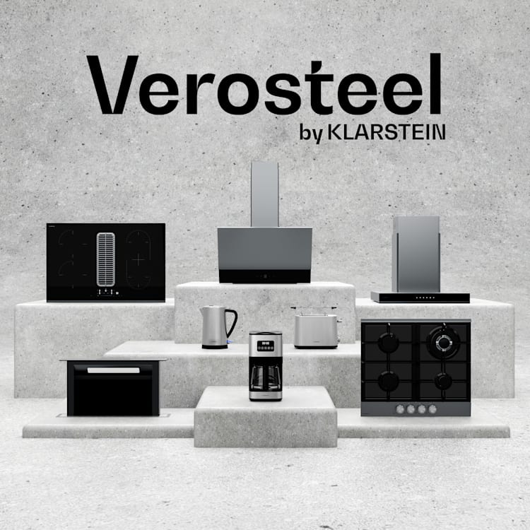 Verosteel - Cappa aspirante | Elegante, minimalista, potente | Classe energetica A | 624 m³/ora | 90 cm 90 cm
