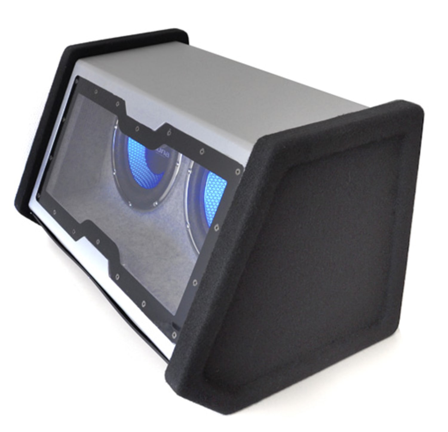 SUB-2x12-42 Doppel Auto-Subwoofer 2400W 2x30cm (2x12") Car Hifi Subwoofer Lichteffekt 30 cm (12")