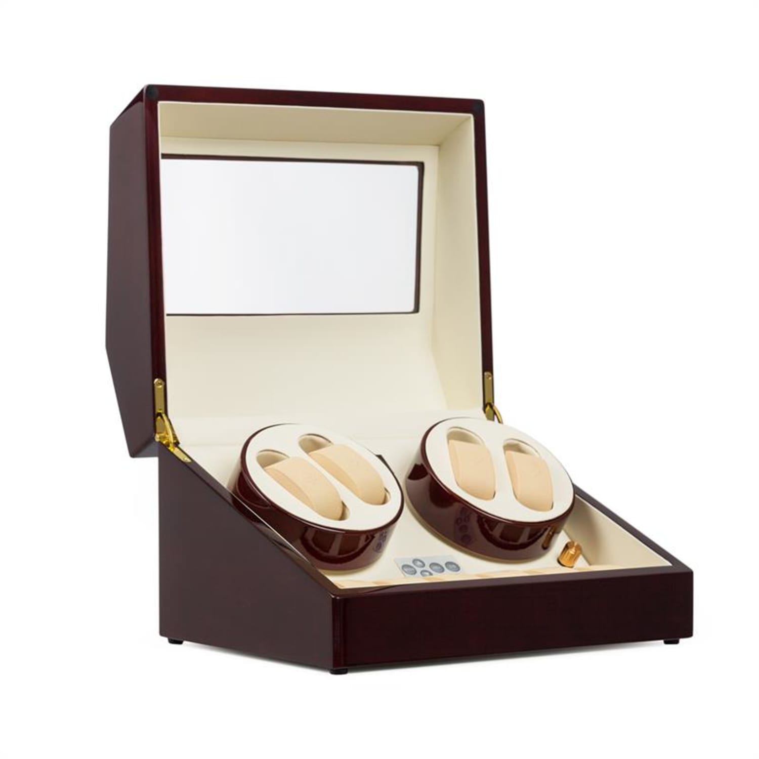 Old Marshall, naťahovač na hodinky, pohyblivá vitrína, 10 hodiniek, hnedý hnedá / 10 hodiniek