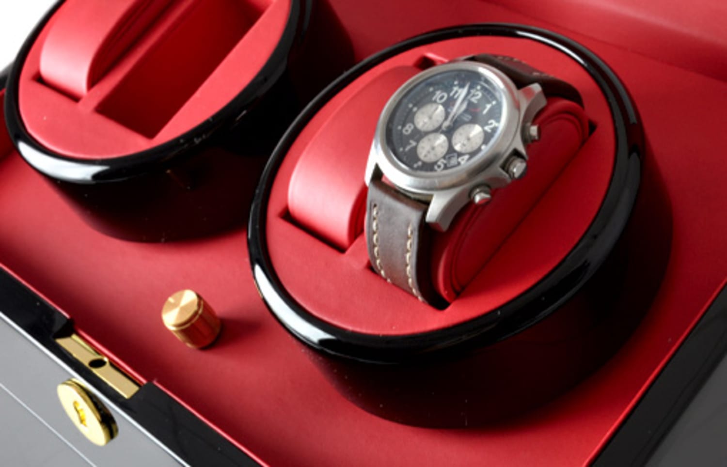 Horlogewinder Showcase Vitrine 10 Horloges Horlogewinder Zwart/ 10 horloges