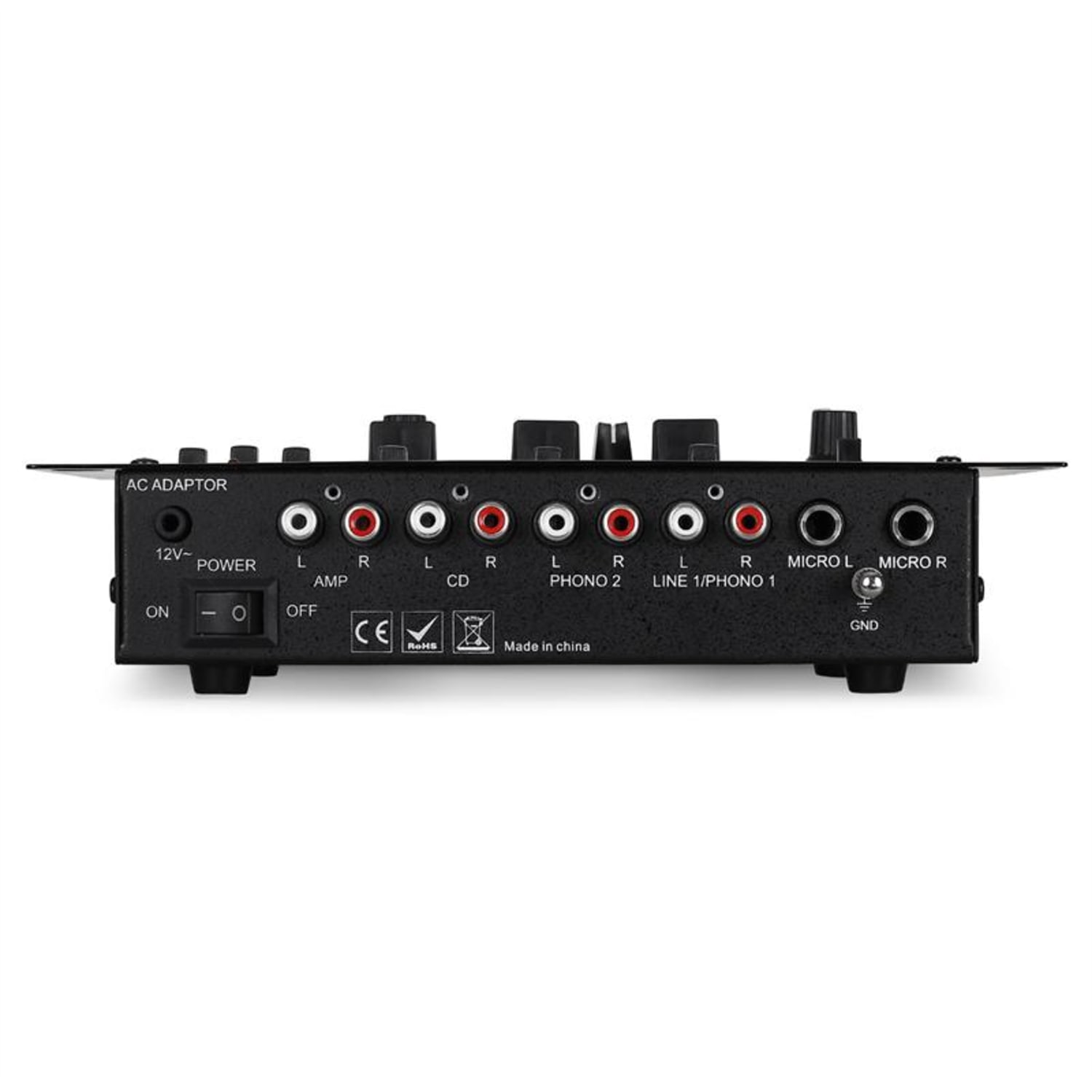 3/2-utas mixpult Ibiza DJ-21, USB, talkover, party 