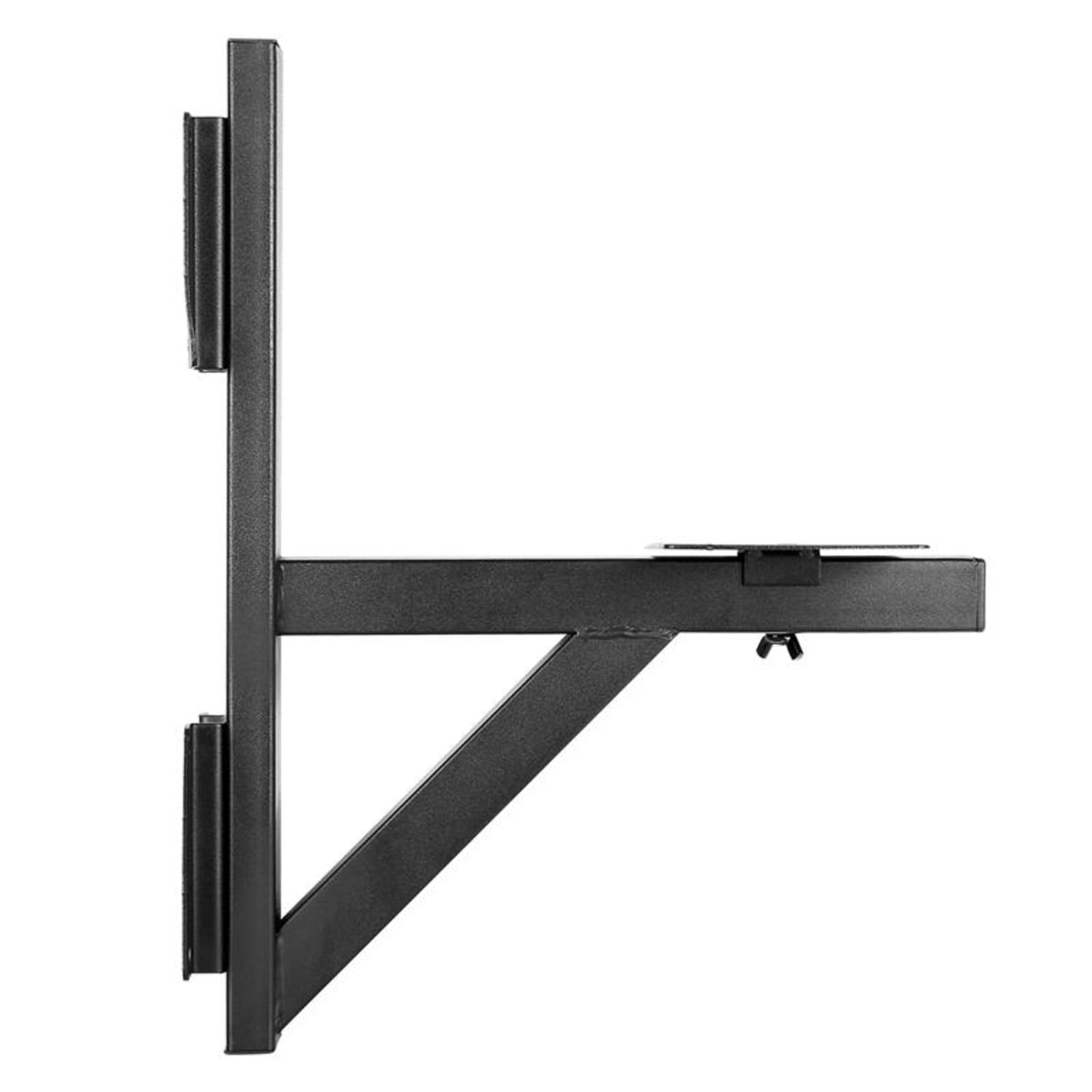 Soporte de acero para altavoz PA. 20 kg. Negro 