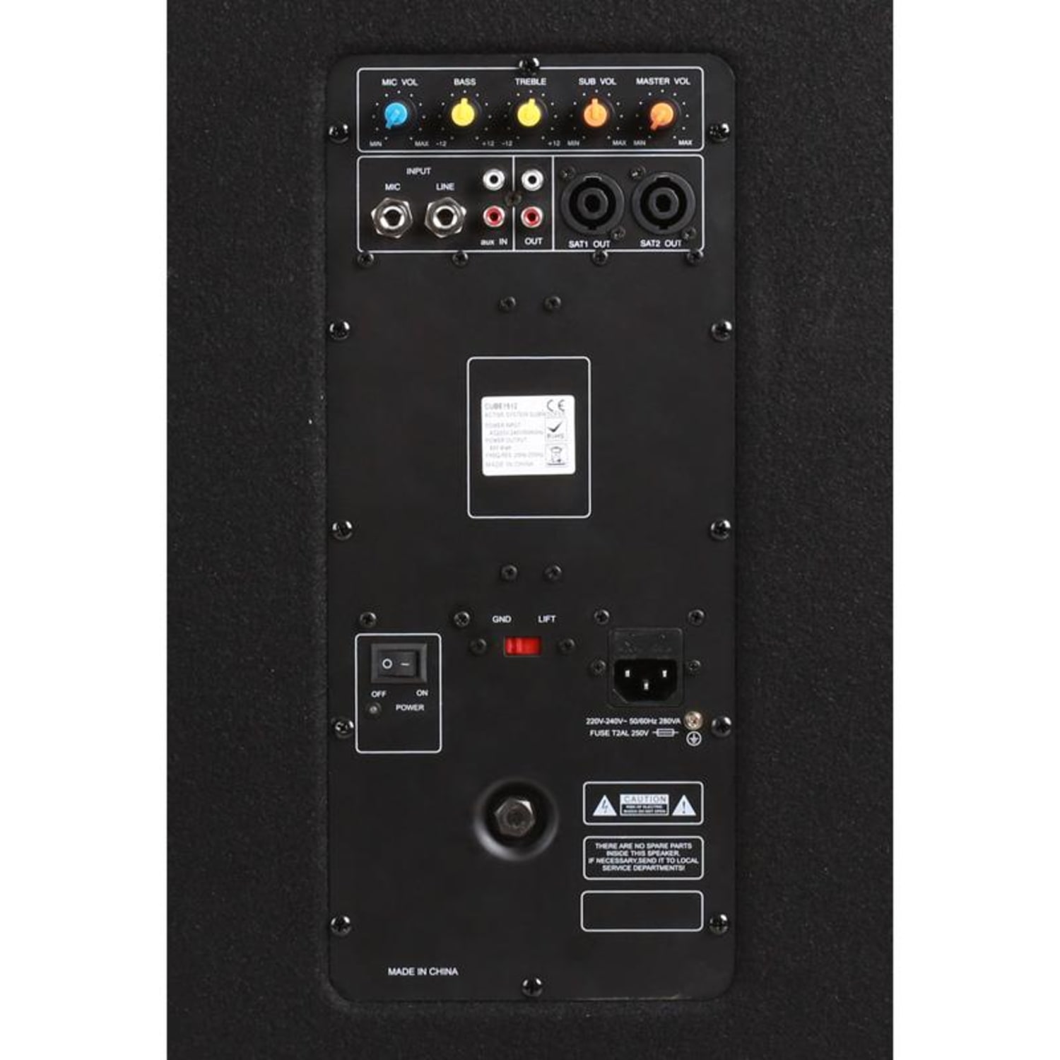 Cube15, aktywny zestaw nagłośnieniowy 2.1, 1 x subwoofer, 2 x satelita, 2 x statyw, 800 W 