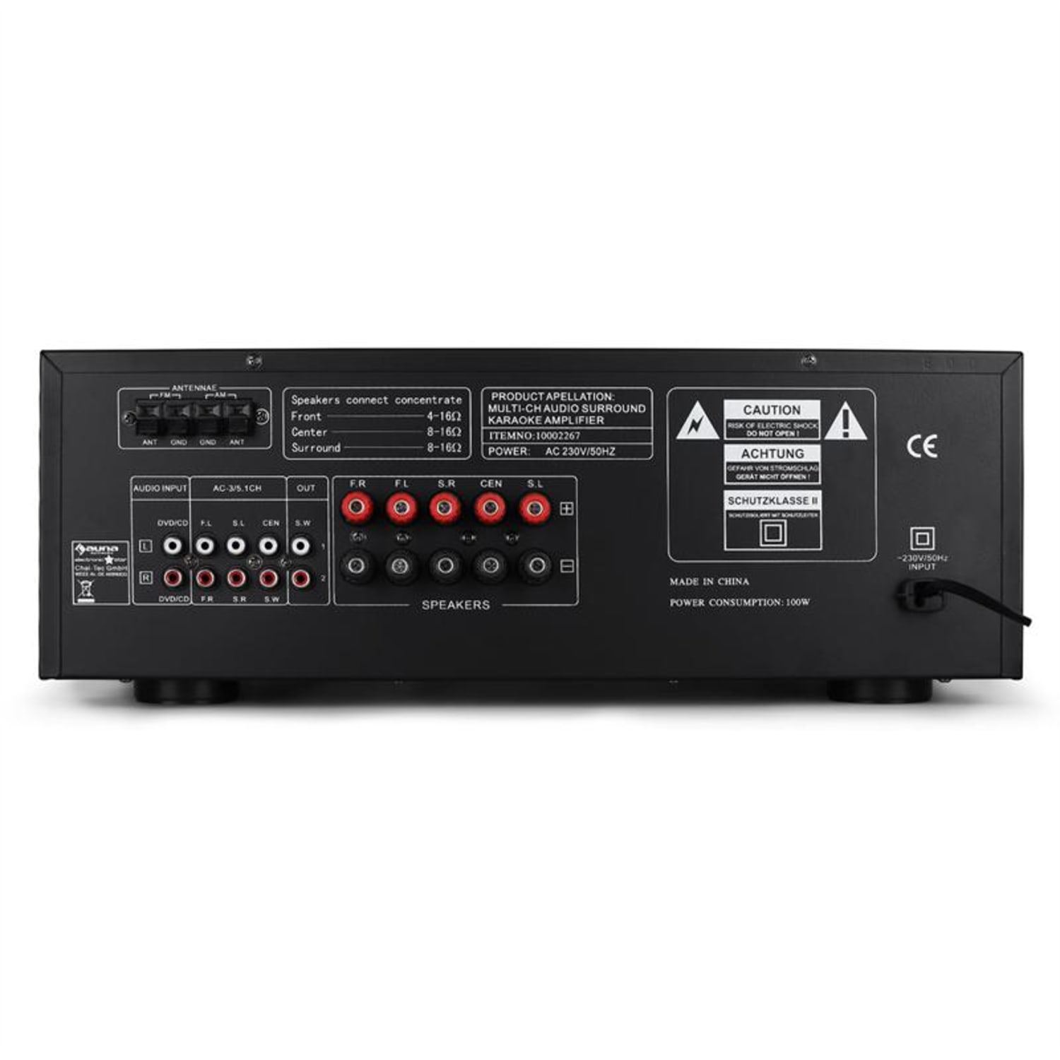 HiFi wzmacniacz USB-SD-MP3 Surround 390W 