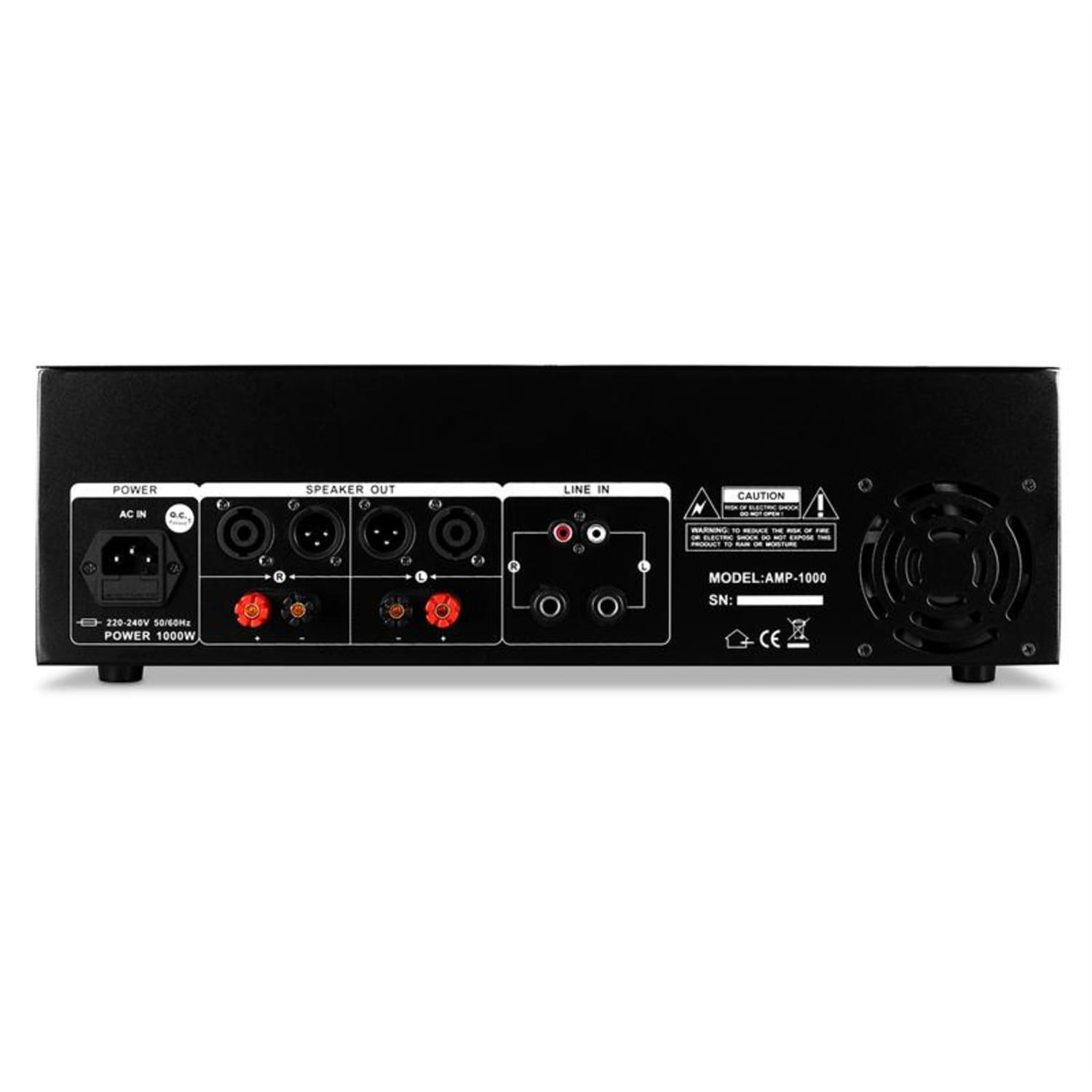 Ampli DJ PA Sono Ibiza Mosfet Stereo Rack 1600W 