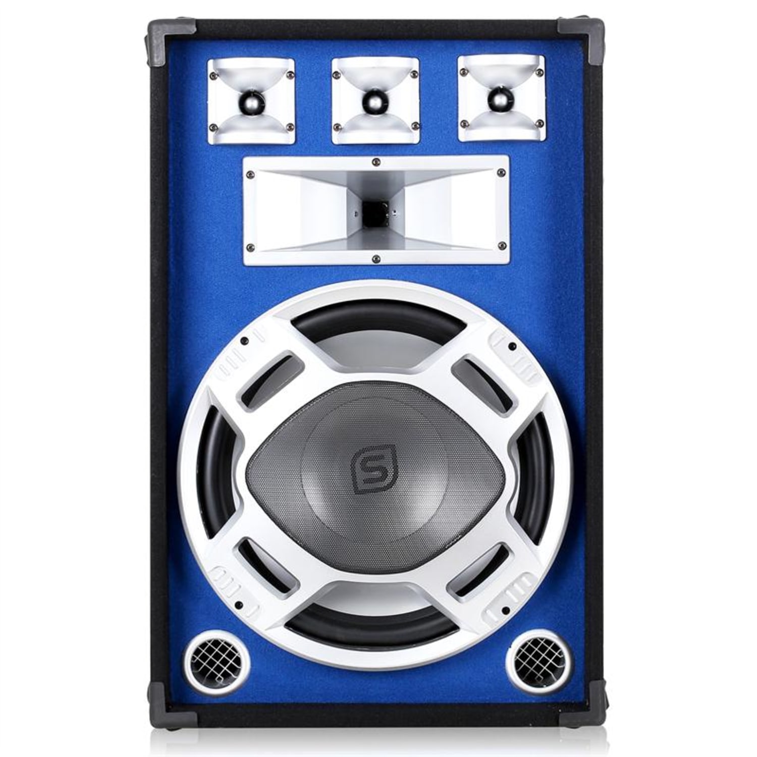 Enceinte Passive bleue PA 38cm 800W LED 