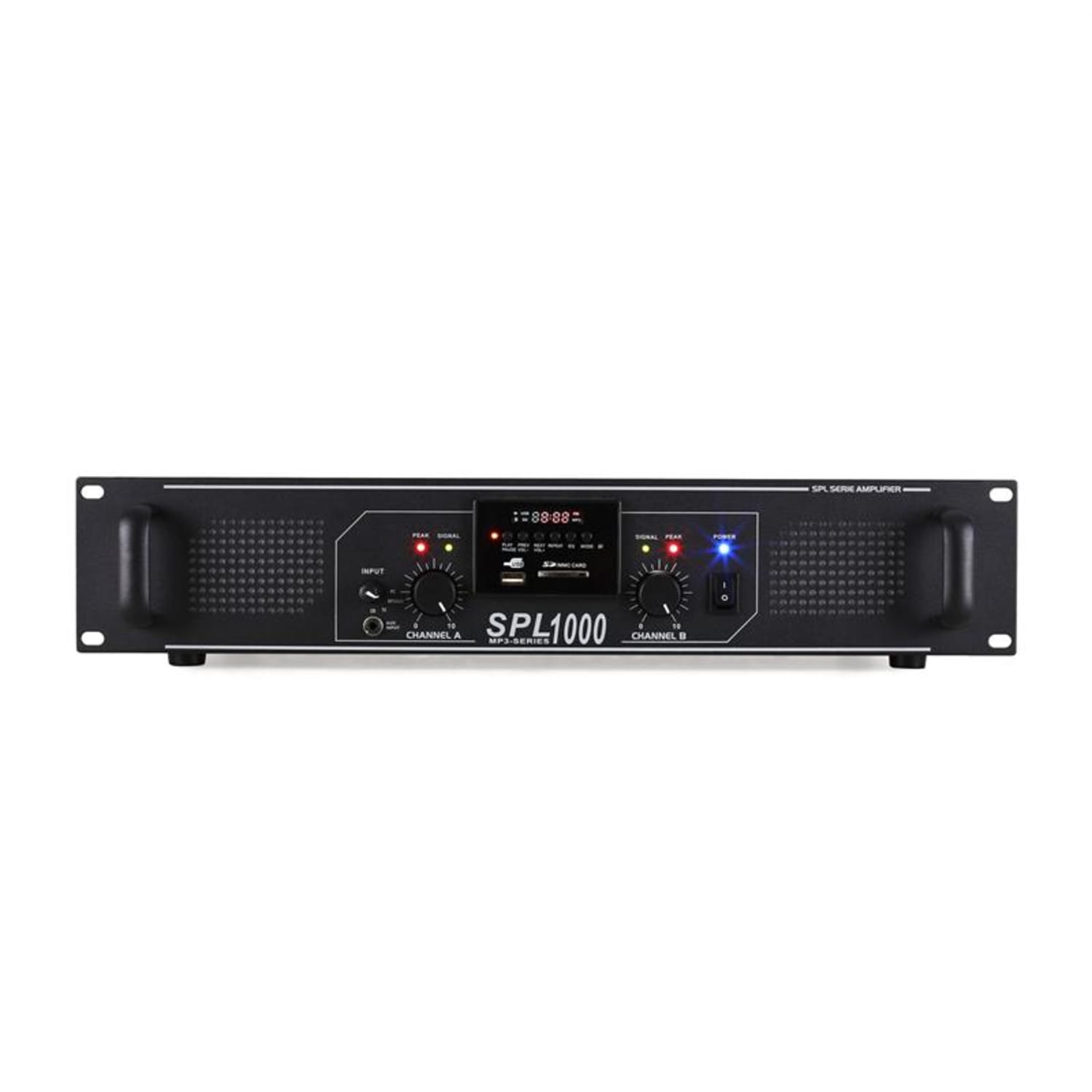 SPL-1000 Ampli Sono PA Hifi USB SD MP3 2800W Lecteur MP3 | 2x 500 W (4 ohms) | Noir