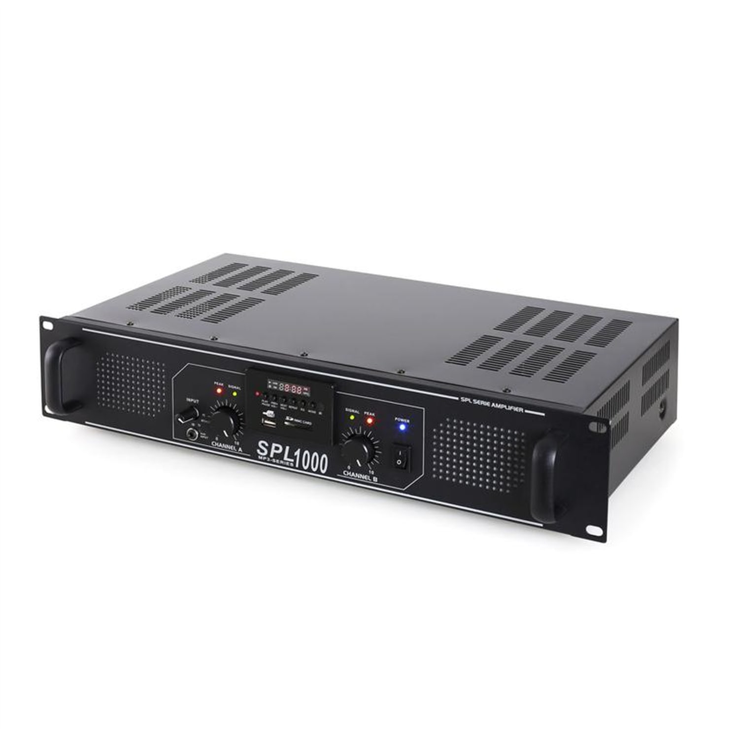 SPL-1000 Ampli Sono PA Hifi USB SD MP3 2800W Lecteur MP3 | 2x 500 W (4 ohms) | Noir