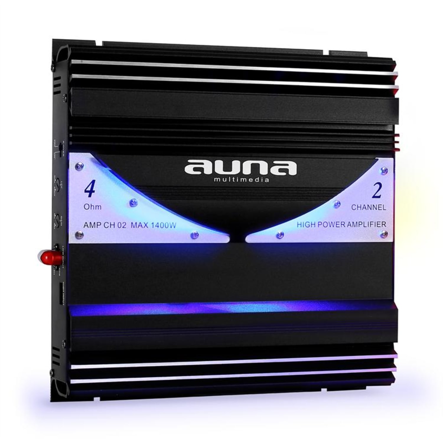 AMP-CH02 Amplificatore Finale Auto 1400W - 190W RMS 2 canali mono LED 2