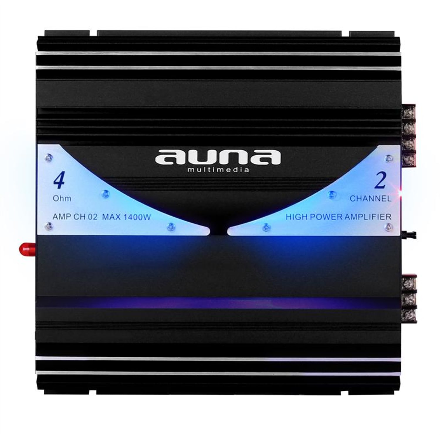 AMP-CH02 Amplificatore Finale Auto 1400W - 190W RMS 2 canali mono LED 2