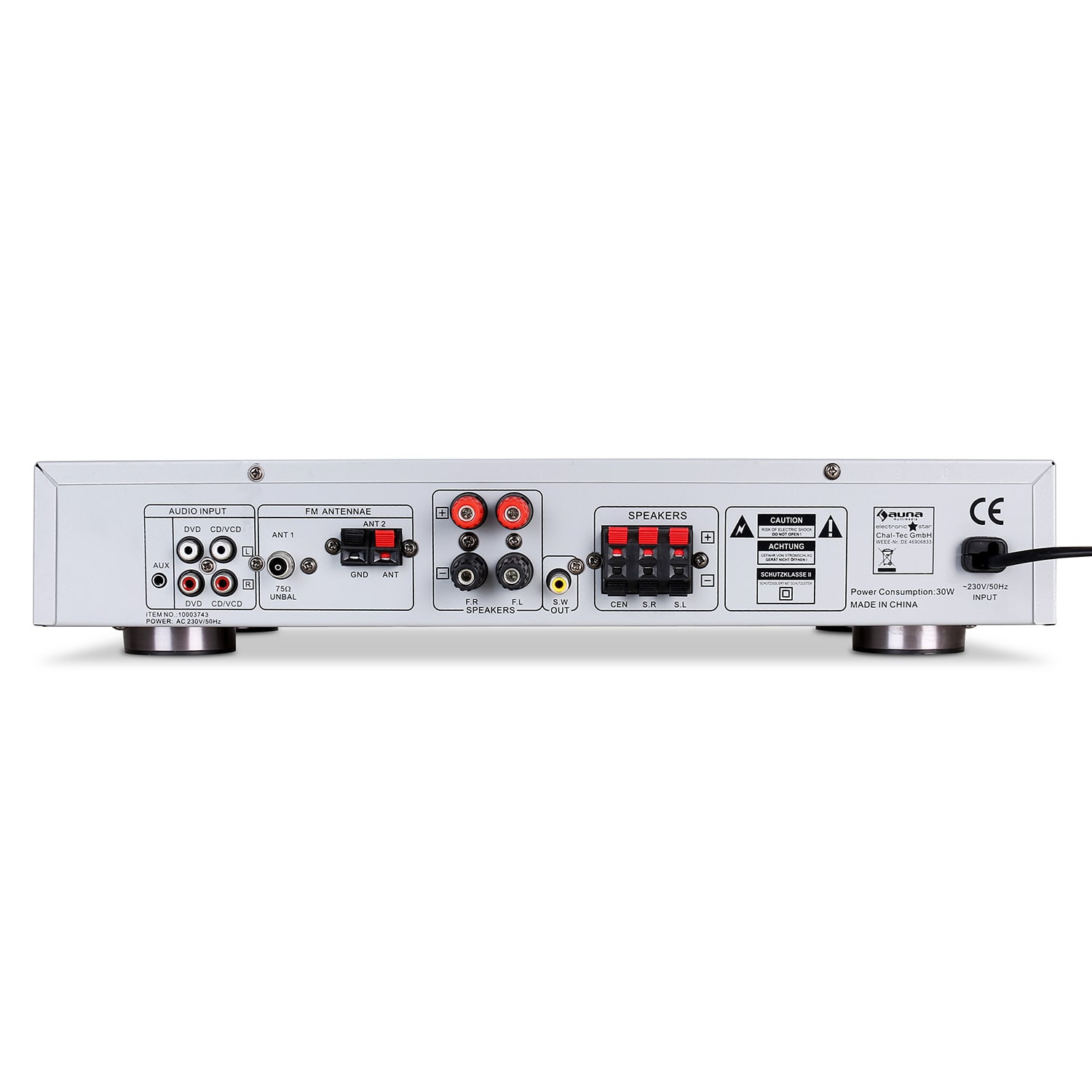 Amplificator surround AMP-9200 600W , design alb 