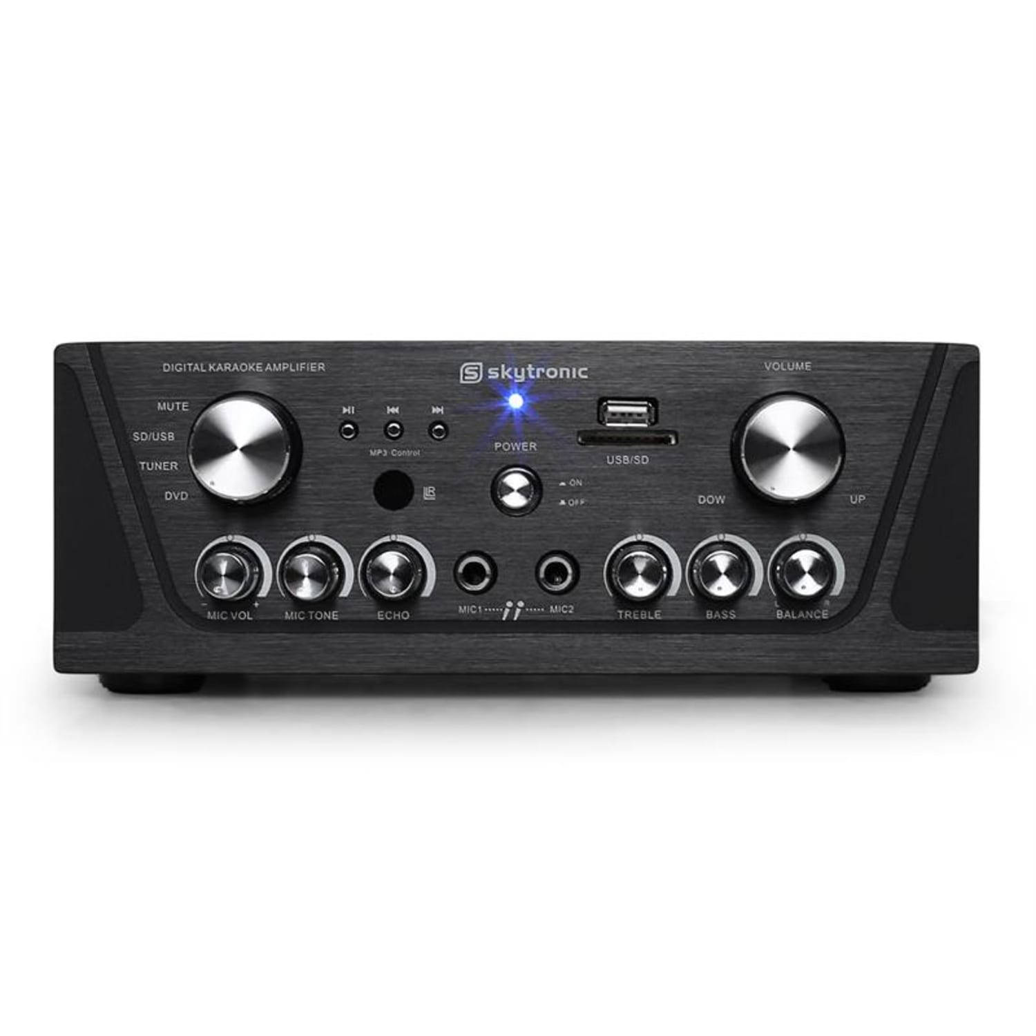 103.134 Compact Hi-Fi PA Karaoke Amplifier MP3 USB SD 400W Black