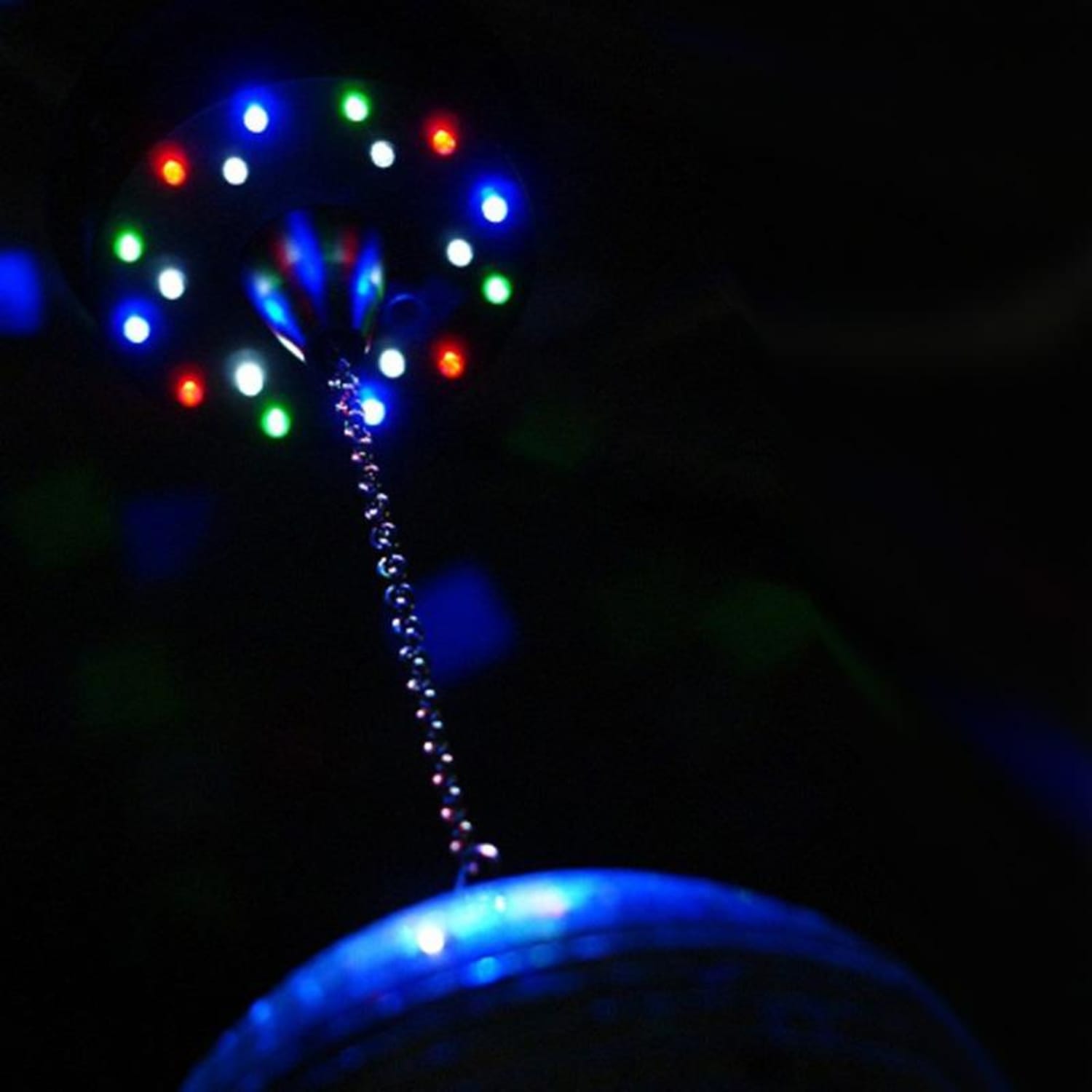 Uchwyt do kuli dyskotekowej z napędem,18 diod 