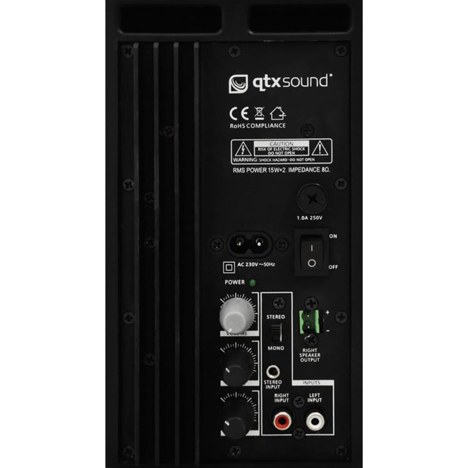 BC5A Paire d'enceintes murales noires 30W RMS 