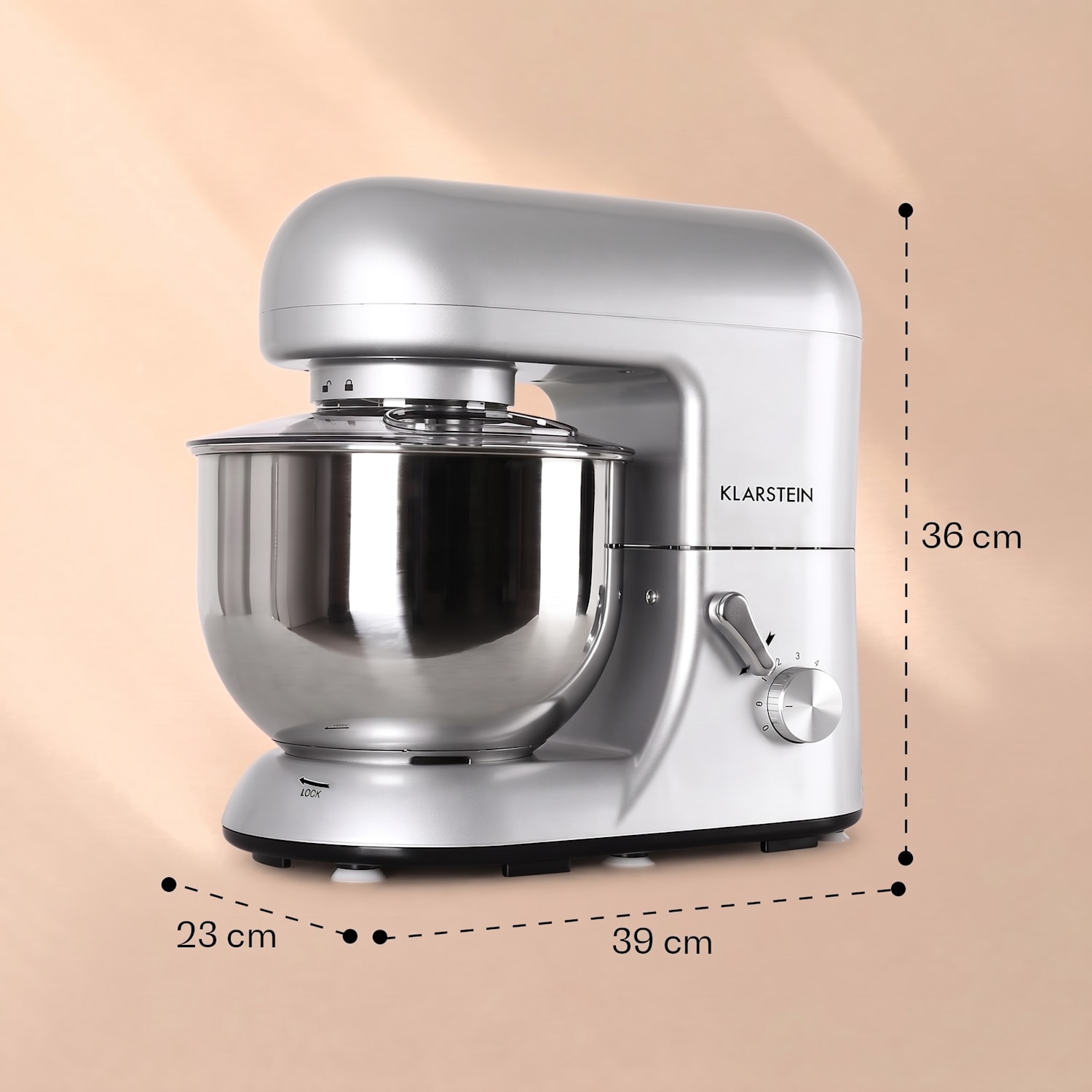 Bella, konyhai robotgép, 1800 W, 2,7 PS, 5,2 L Ezüst metál