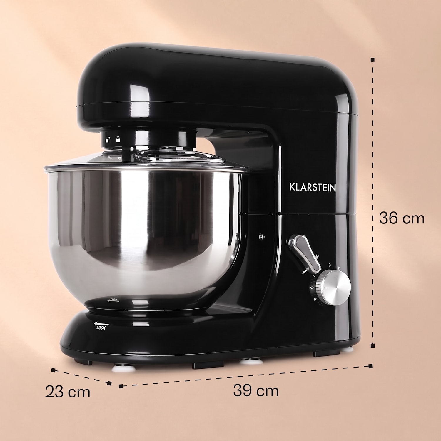 Bella, robot de bucătărie, 1800 W, 5,2l Negru