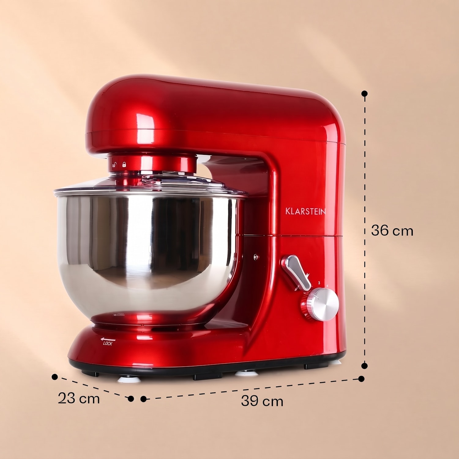 Bella, kuhinjski robot, 1800 W Crvena