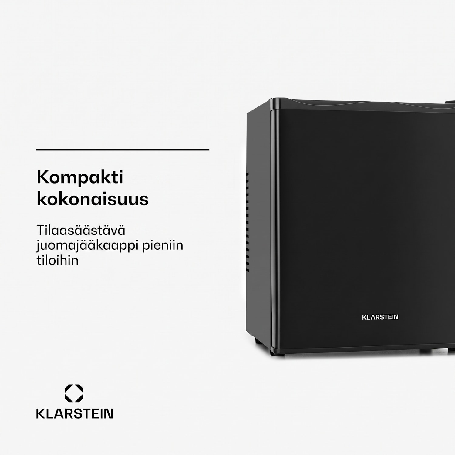Happy Hour -minibaari 5–15 °C EEK G äänetön 23 dB LED-valo 23 L | Musta