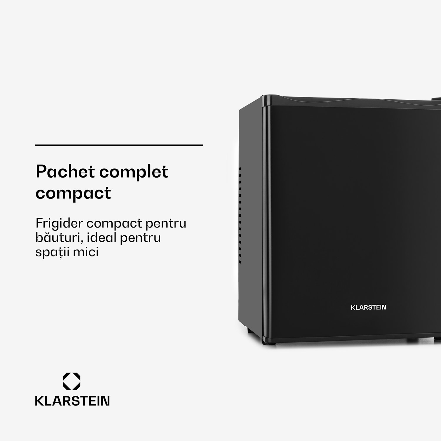 Happy Hour Minibar 5-15°C EEK G silențios 23 dB LED light 23 Ltr | Negru