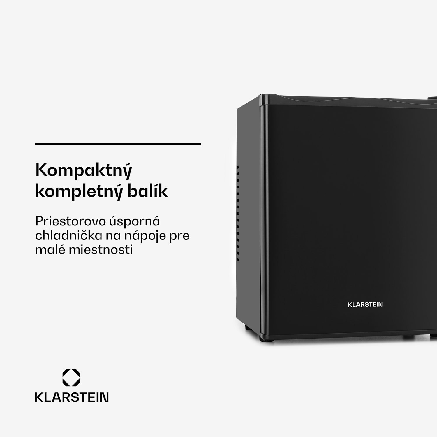 Happy Hour, minibar, 5-15°C, energet. trieda G, tichý, 23dB, LED svetlo 23 litrov | Čierna