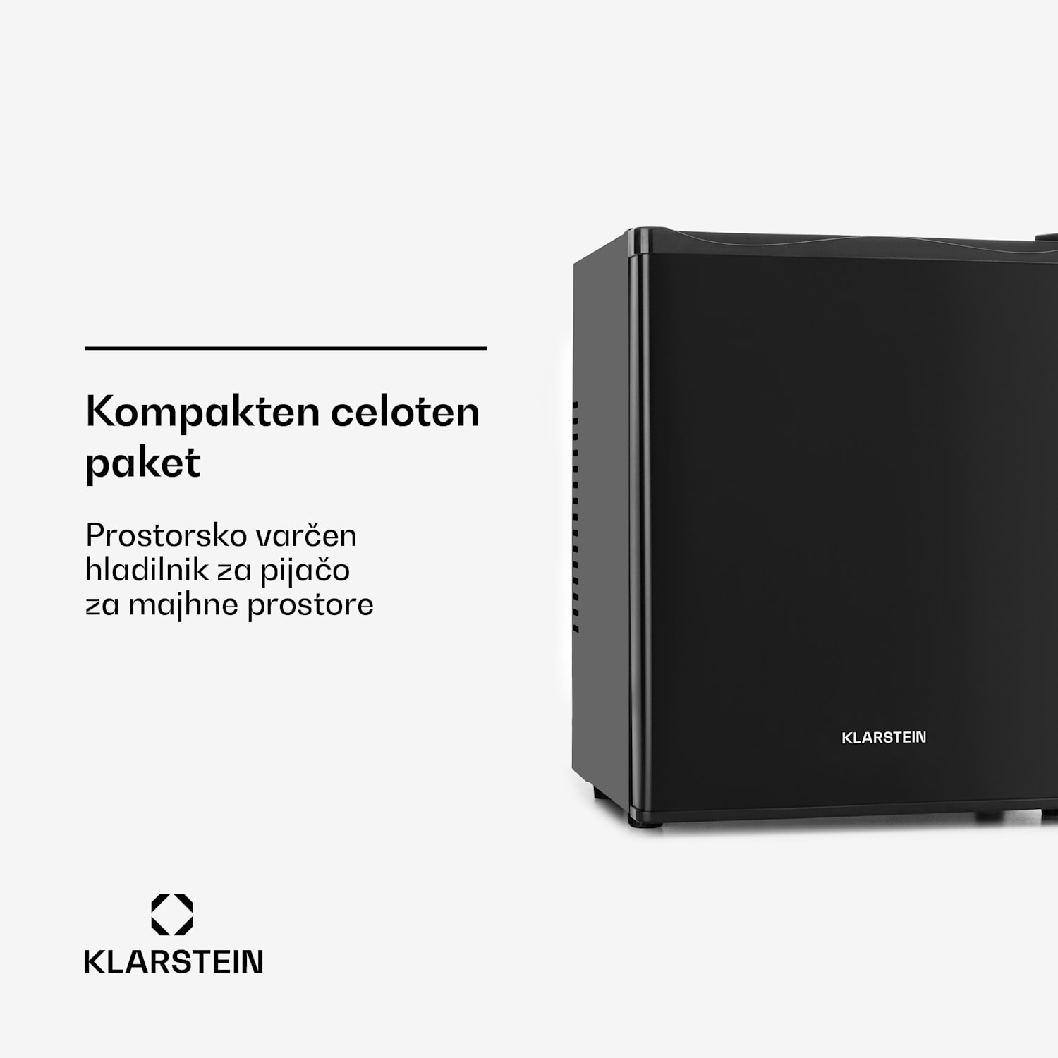 Happy Hour, minibar, 5-15 °C, EEK G, tiho delovanje 23 dB, LED-osvetlitev 23 Ltr | Črna