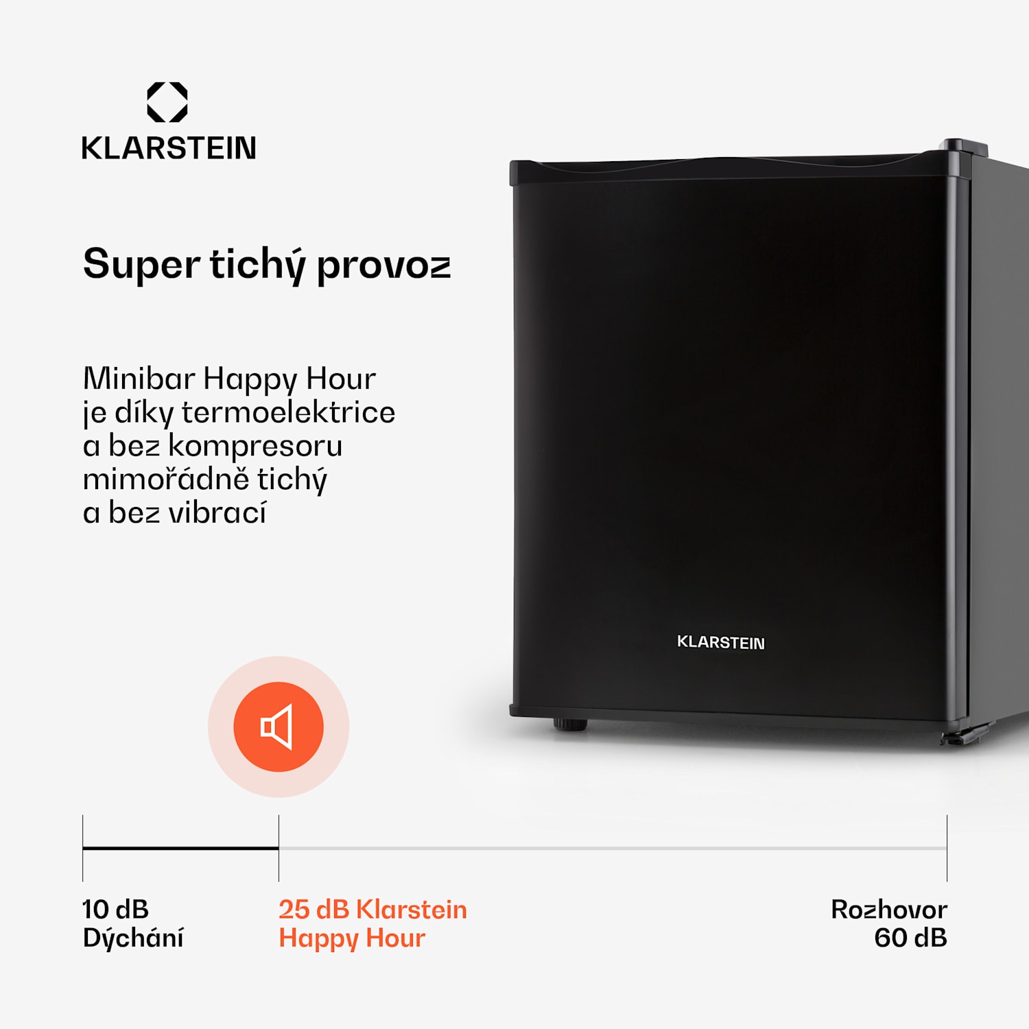 MKS-11, mini lednice, 30 l, 25 db, černá 