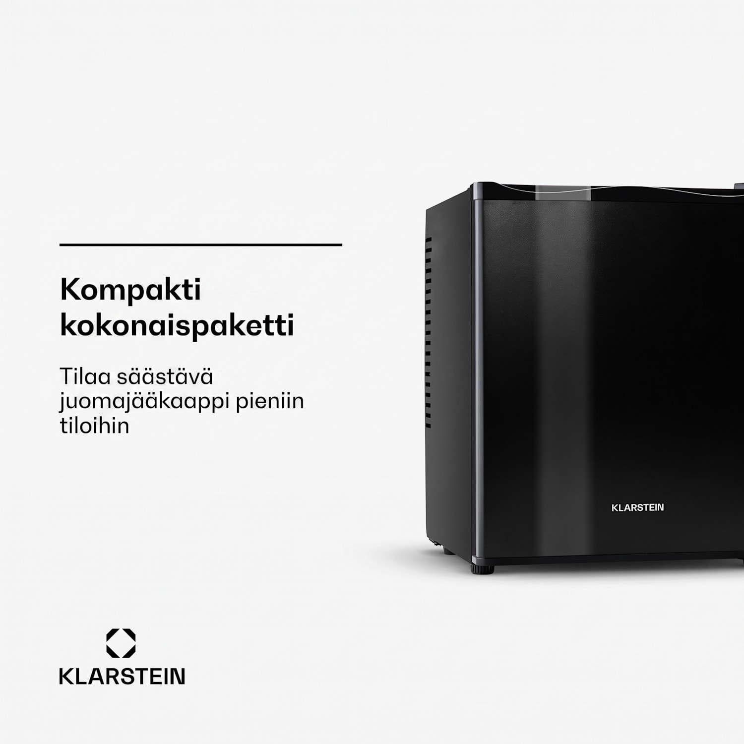 Happy Hour -minibaari 5–15 °C EEK G 25 dB LED-valo 30 L | F | Musta