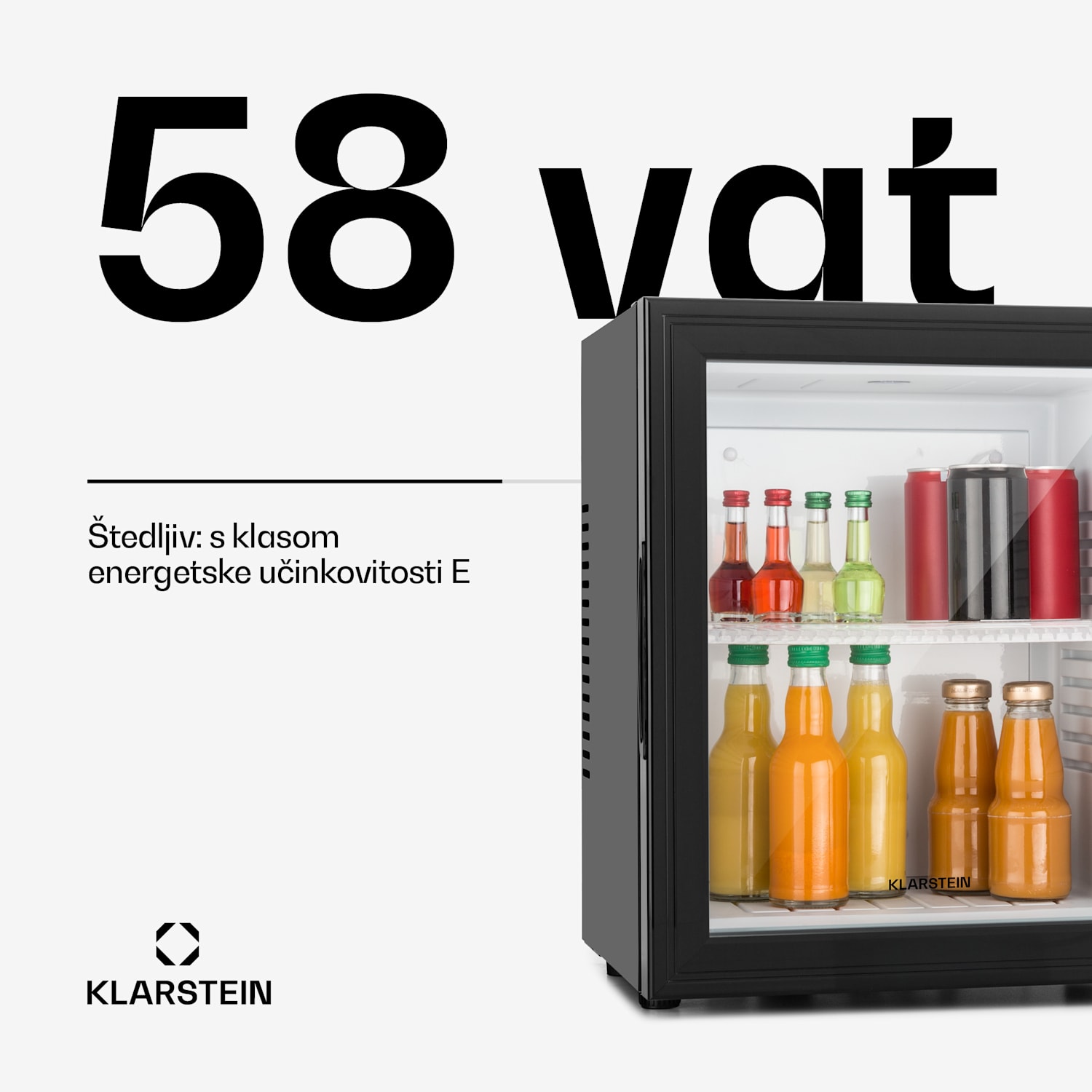 Hladnjak HEA-MKS-12, crni, 23 L, 23 dB 