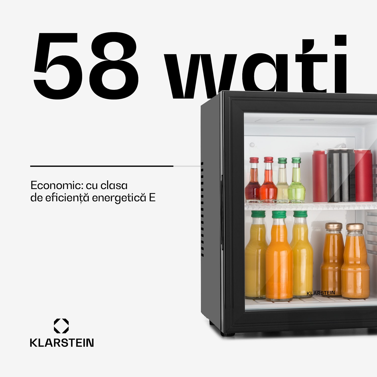 Frigider HEA-MKS-10, negru, 23 l, 23 dB 