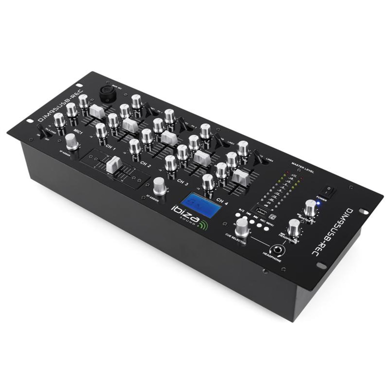 4-kanálový mixážní pult Ibiza DJM950USB-REC, USB záznam 
