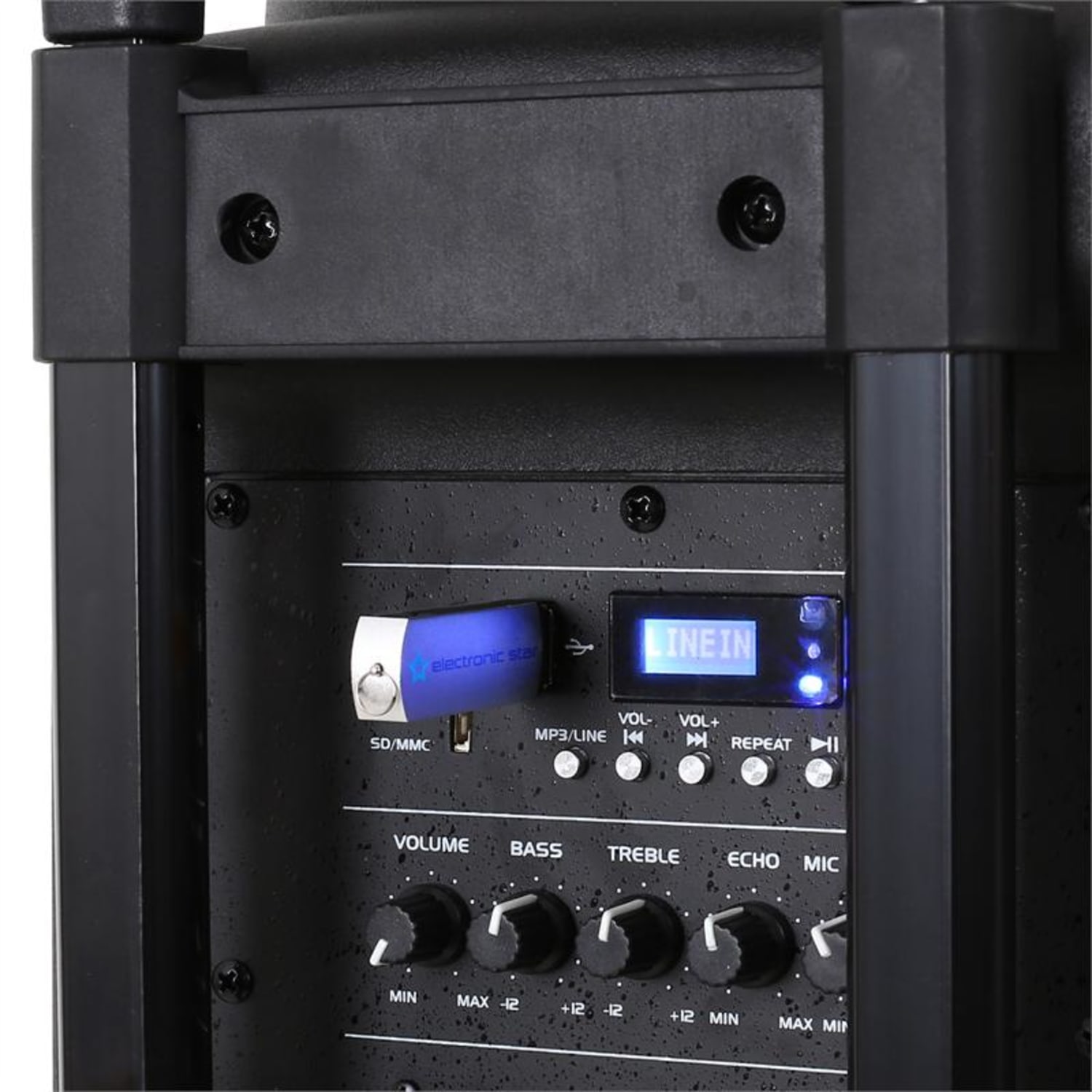 Sistem audio portabil cu difuzor si microfon QTX QR15PA 15" 