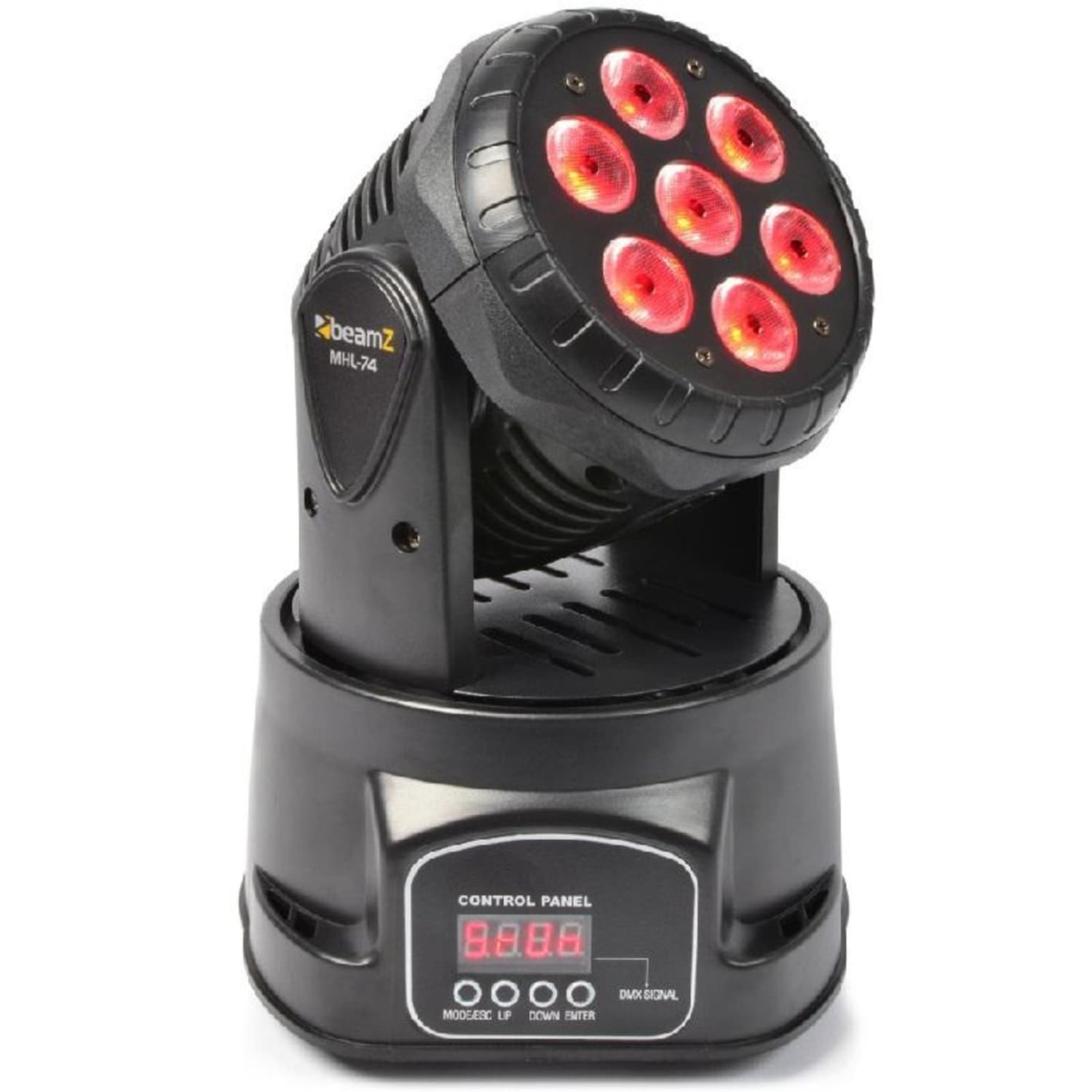 MHL-74 Moving Head Mini Wash 7x10W 12-kanavainen RGBW 