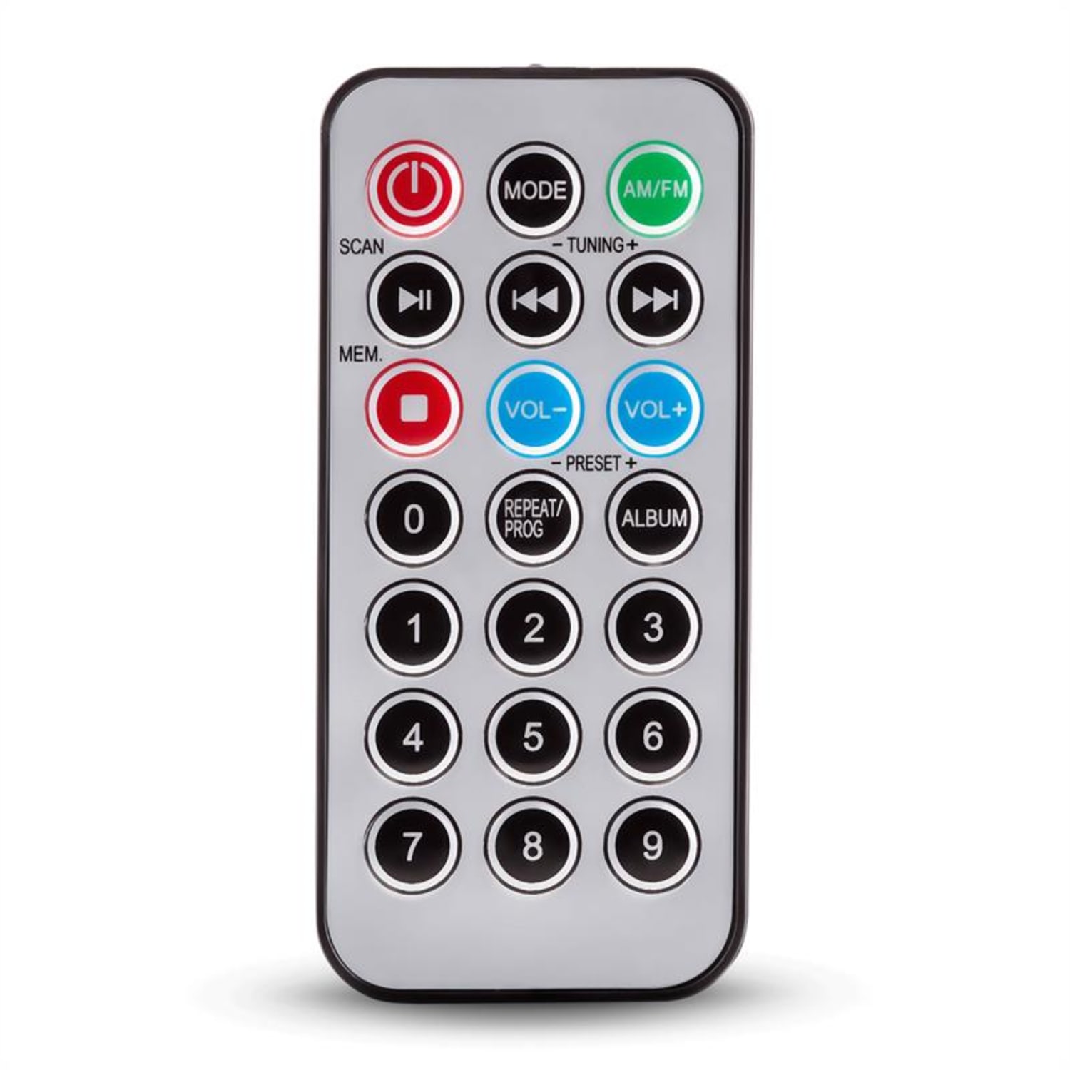 V-12, fehér, sztereó rendszer CD-MP3-lejátszóval, USB, SD, AUX Fehér