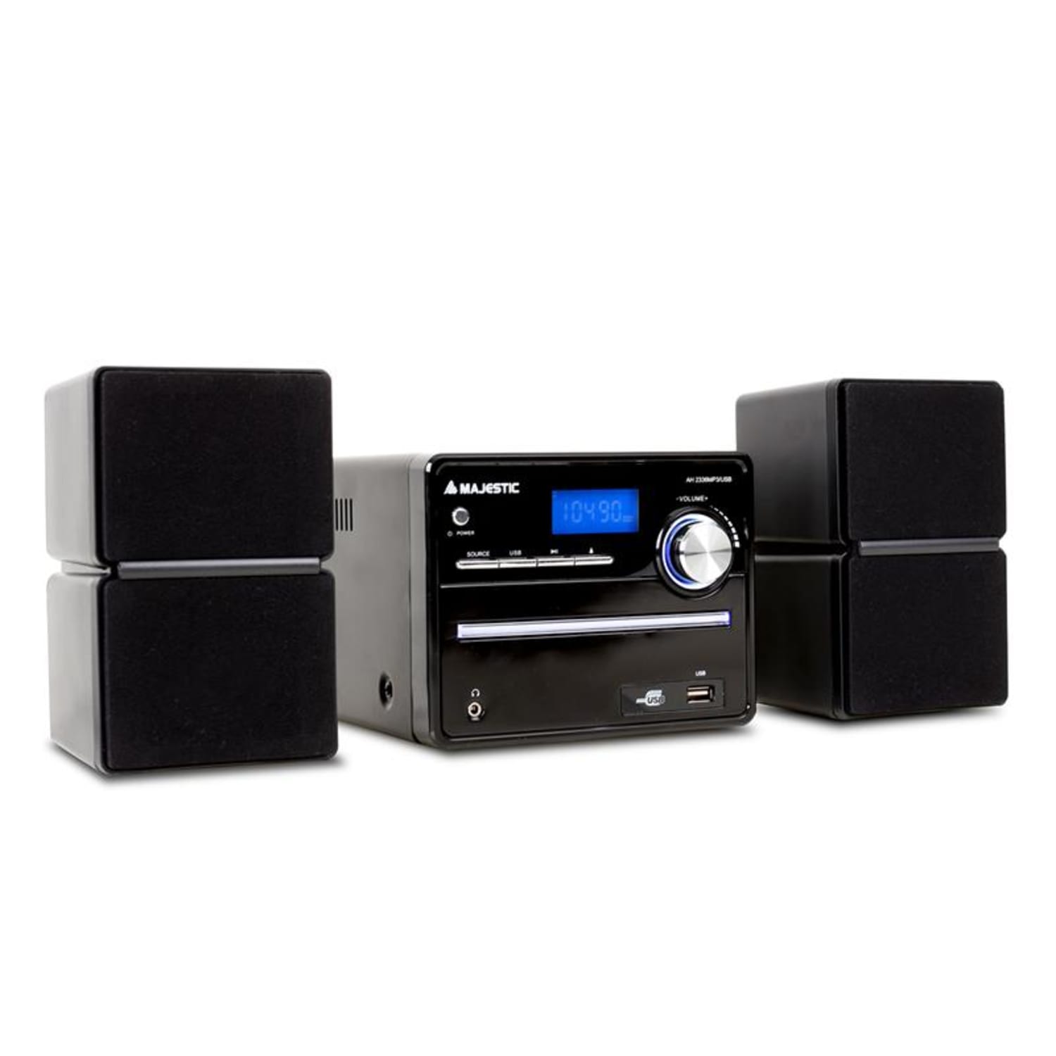 AH-2336 MP3 USB Micro Hifi CD Stereo System 2 x AUX 
