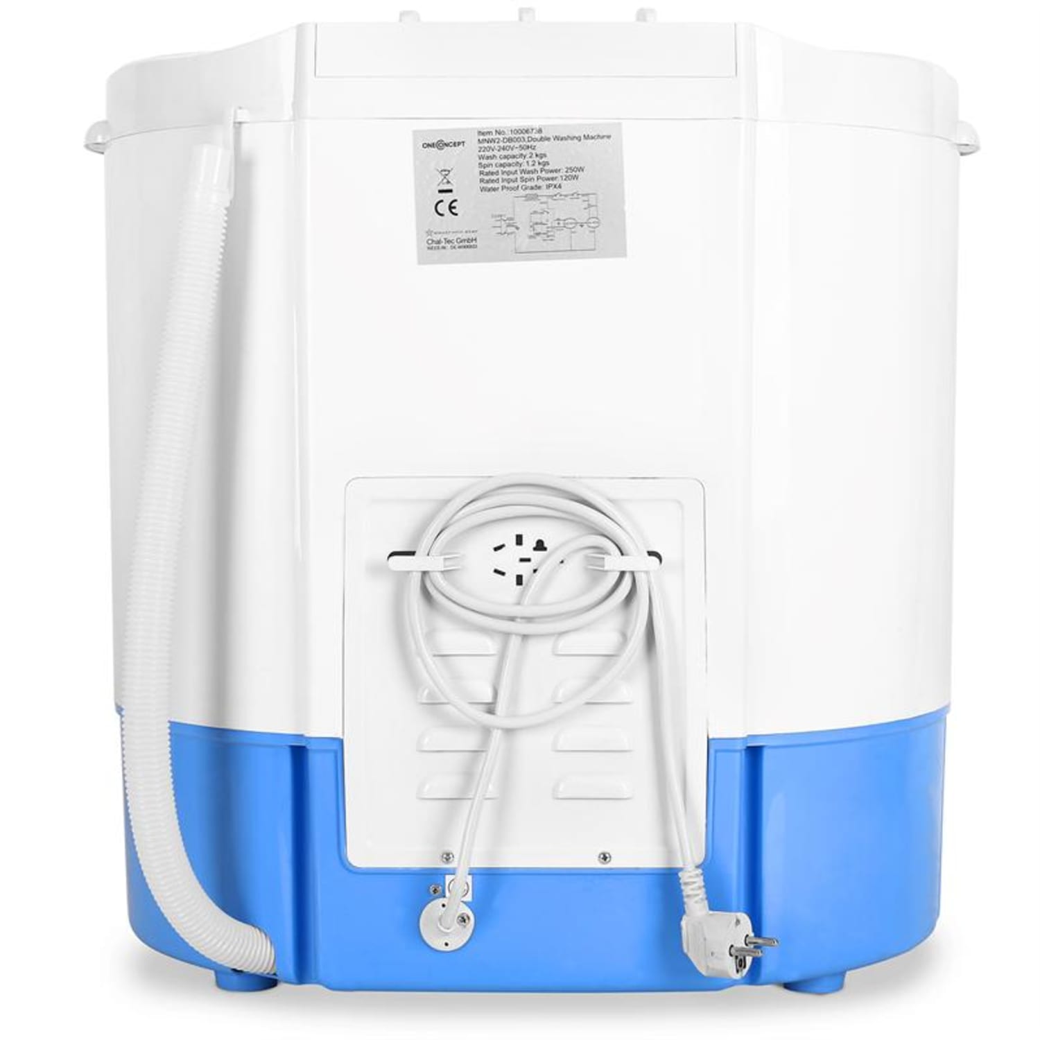 DB003 mini-pyykkikone linkous 2 kg 