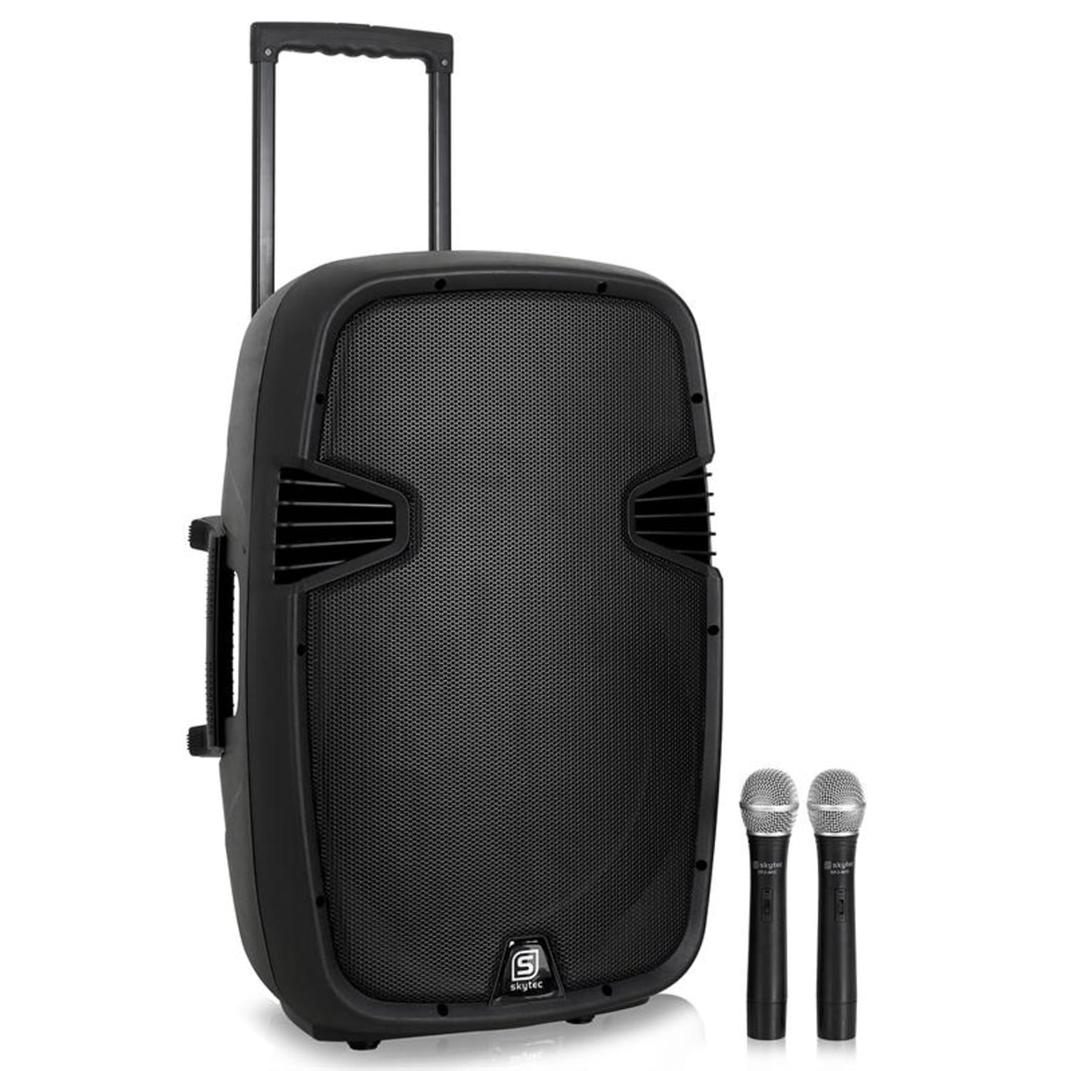 SPJ-PA15, prenosni aktivni PA zvočnik, USB, SD, baterija 38 cm (15")