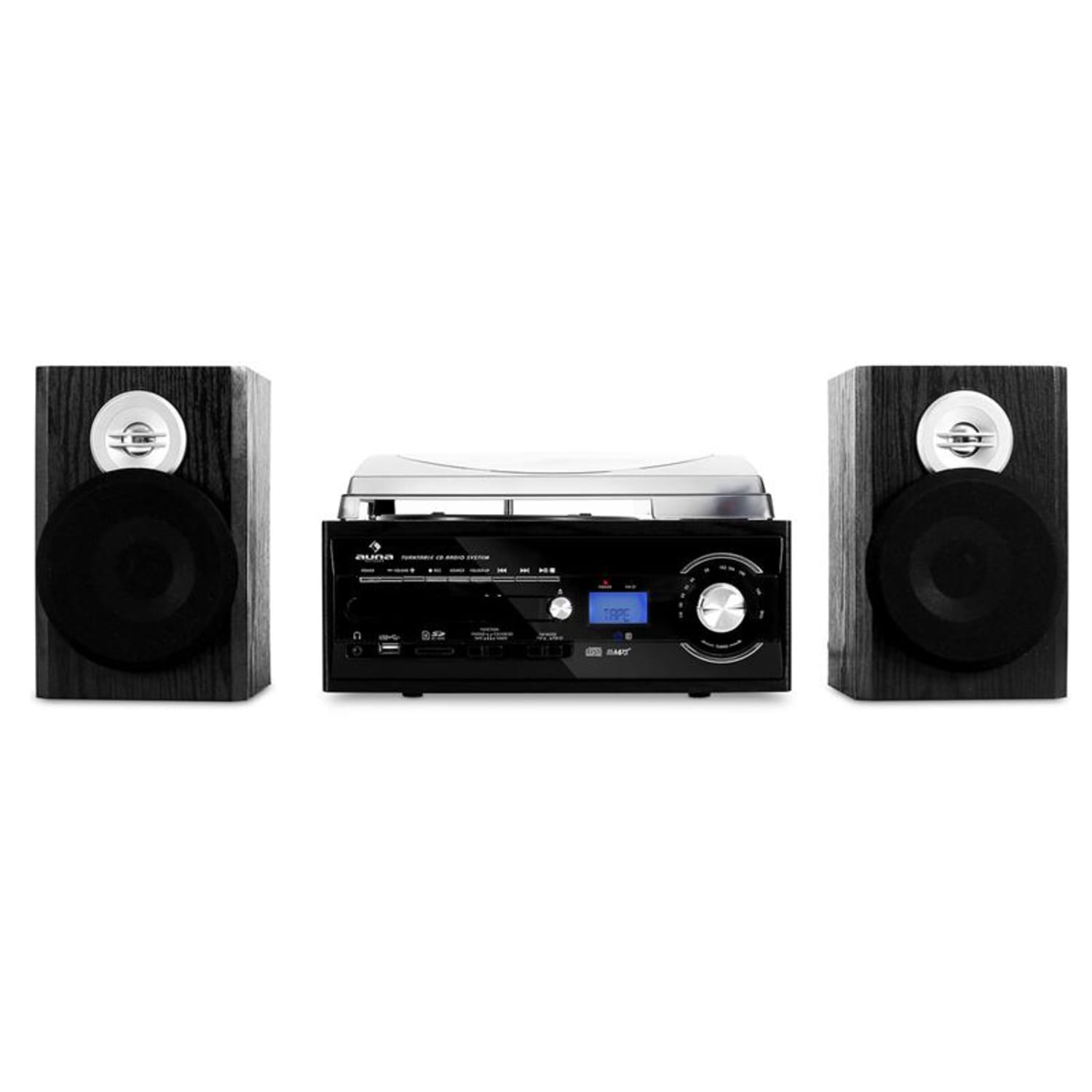 TT-190 Stereot MP3-tallentavalla levysoittimella 