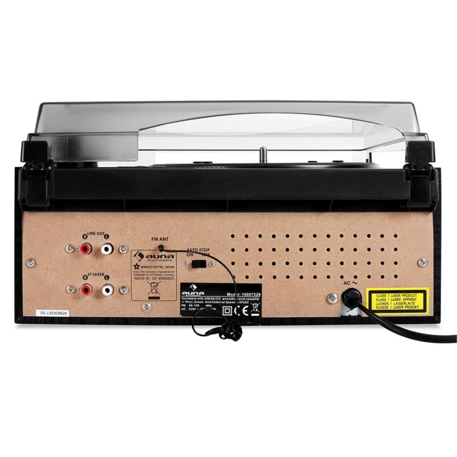 TT-190 Stereot MP3-tallentavalla levysoittimella 