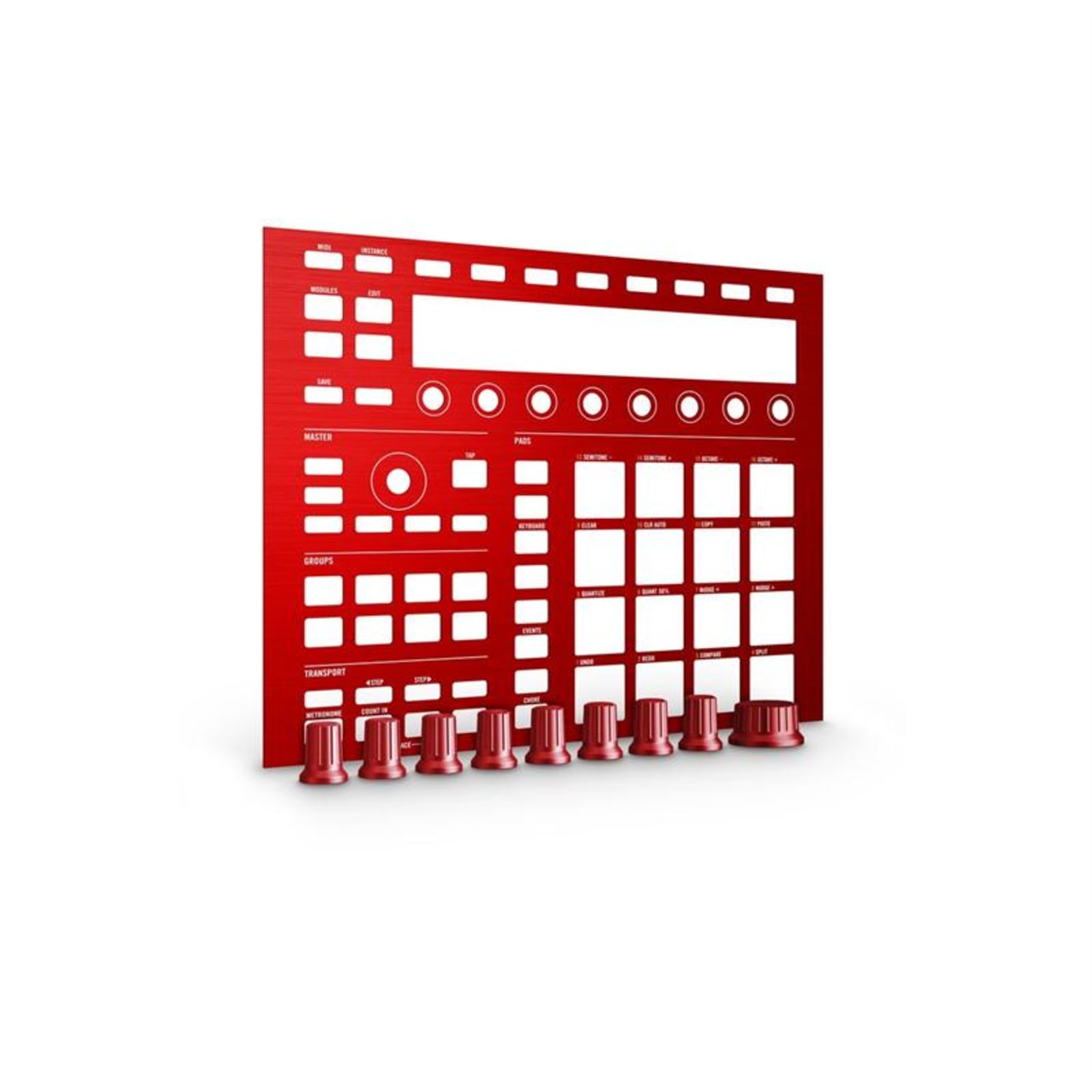 Instruments MASCHINE CUSTOM KIT Faceplates Dragon Red 