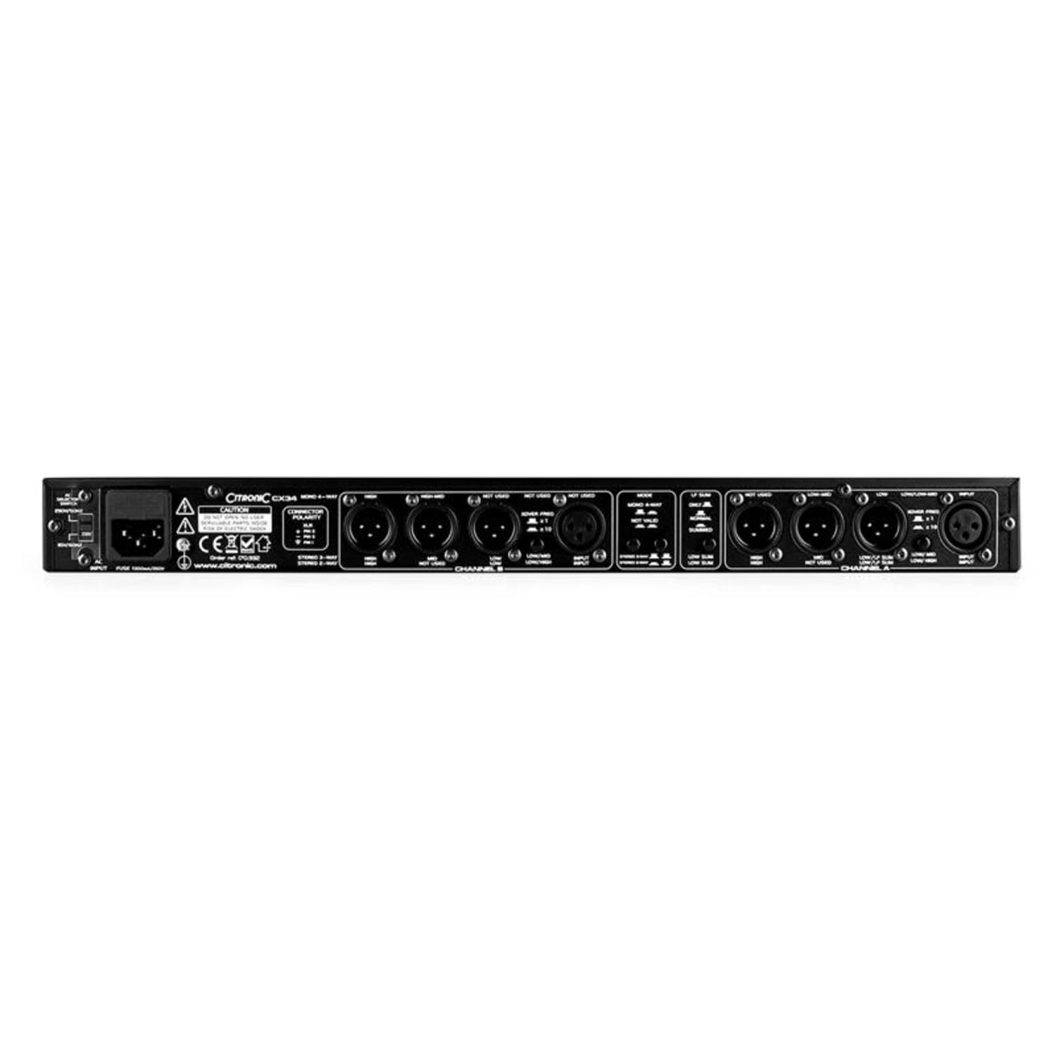 Citronic CX34 Effet crossover 2/3/4 canaux 