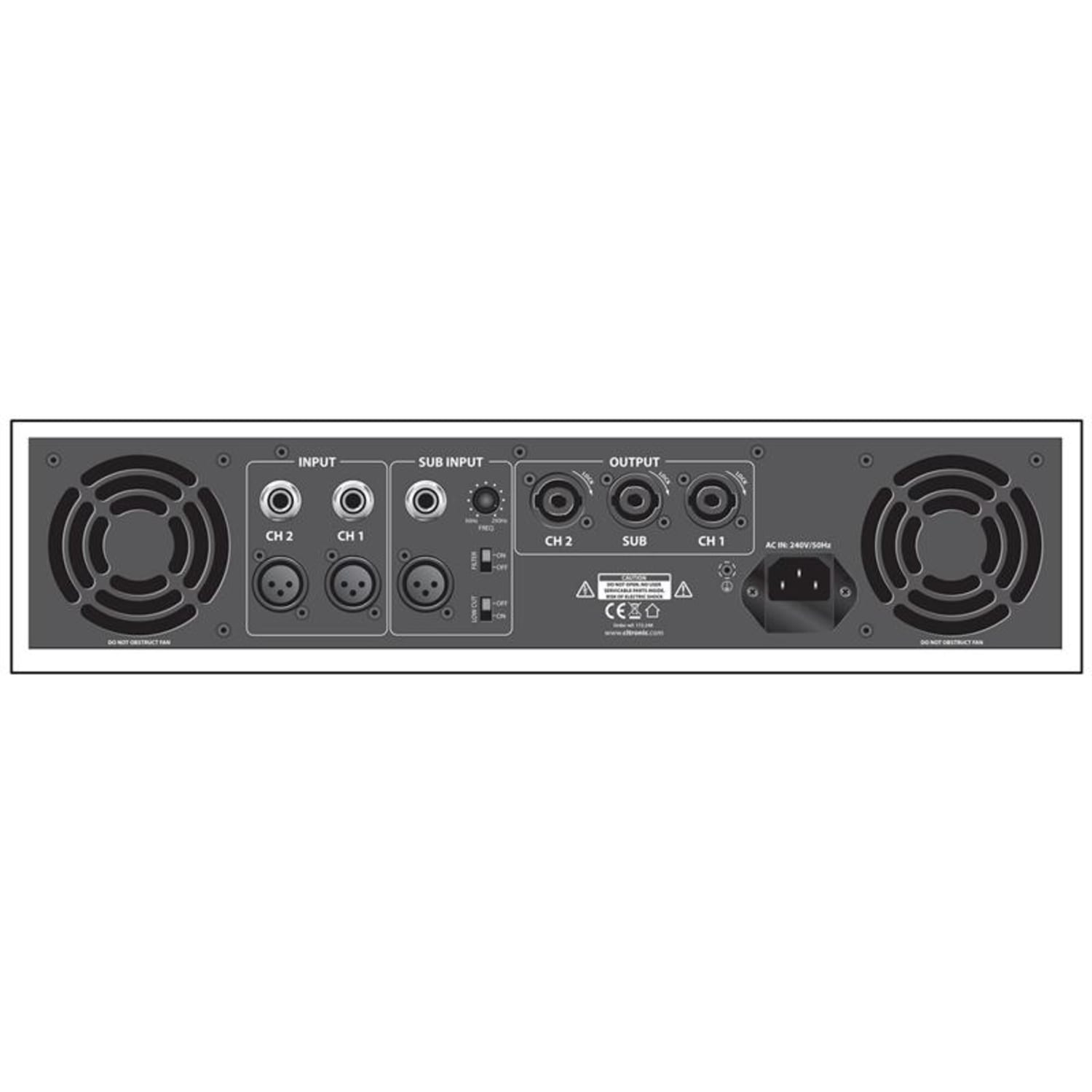 P44800 2.1 Ampli PA 1600W 