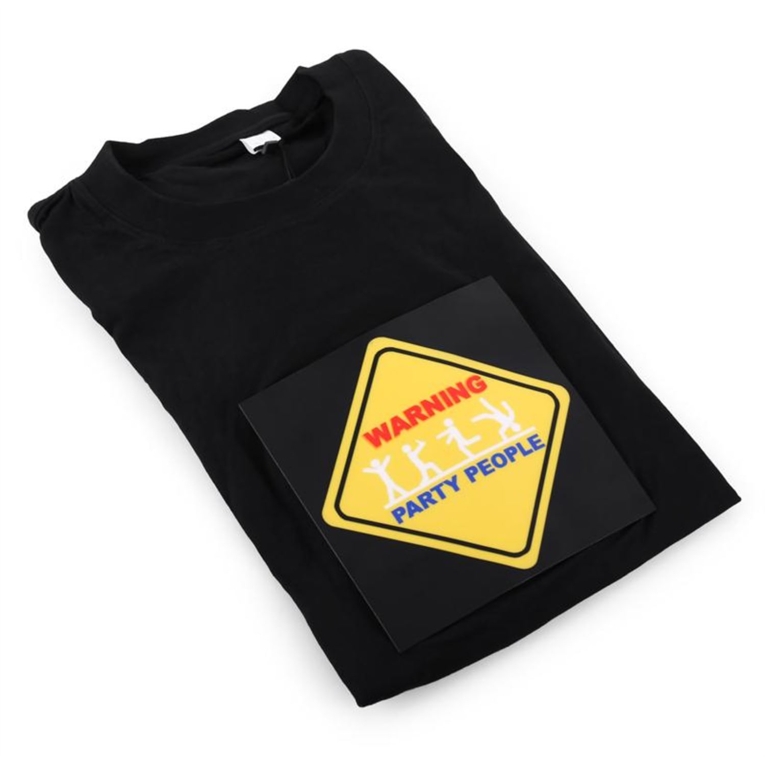 STS-PAR T-Shirt LED 3-Farben Warning Party People Design Größe L 