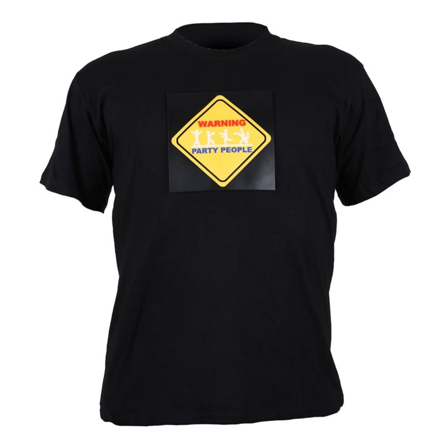 STS-PAR T-Shirt LED 3-Farben Warning Party People Design Größe L 