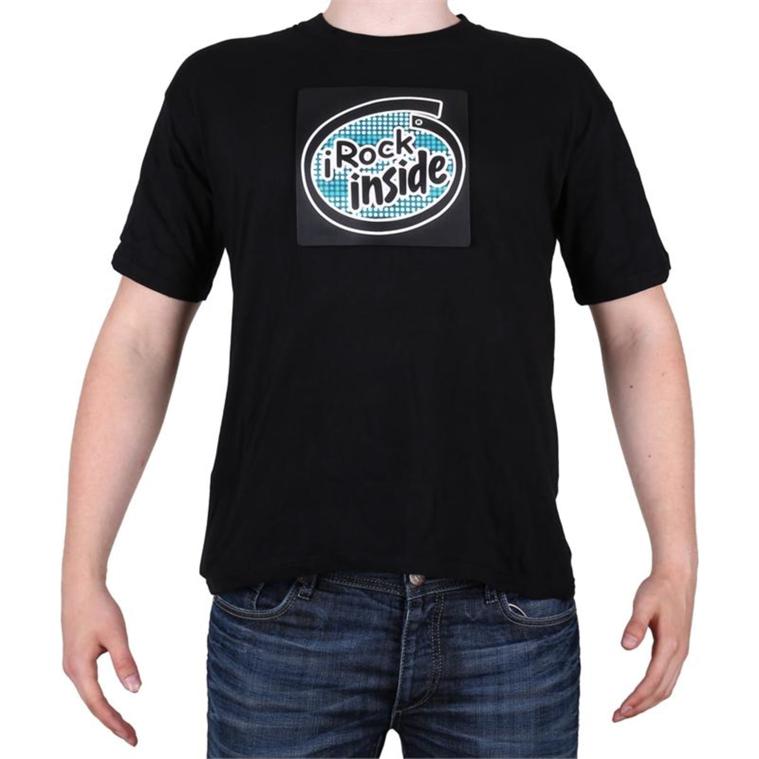 T-Shirt LED design iRock Inside 2 couleurs taille L 