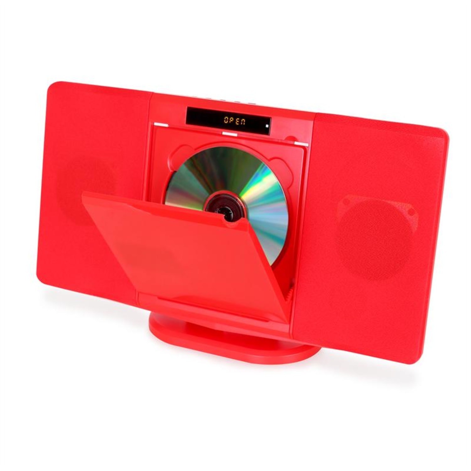 CH04CD vertikální stereo systém, CD, USB, SD Červená